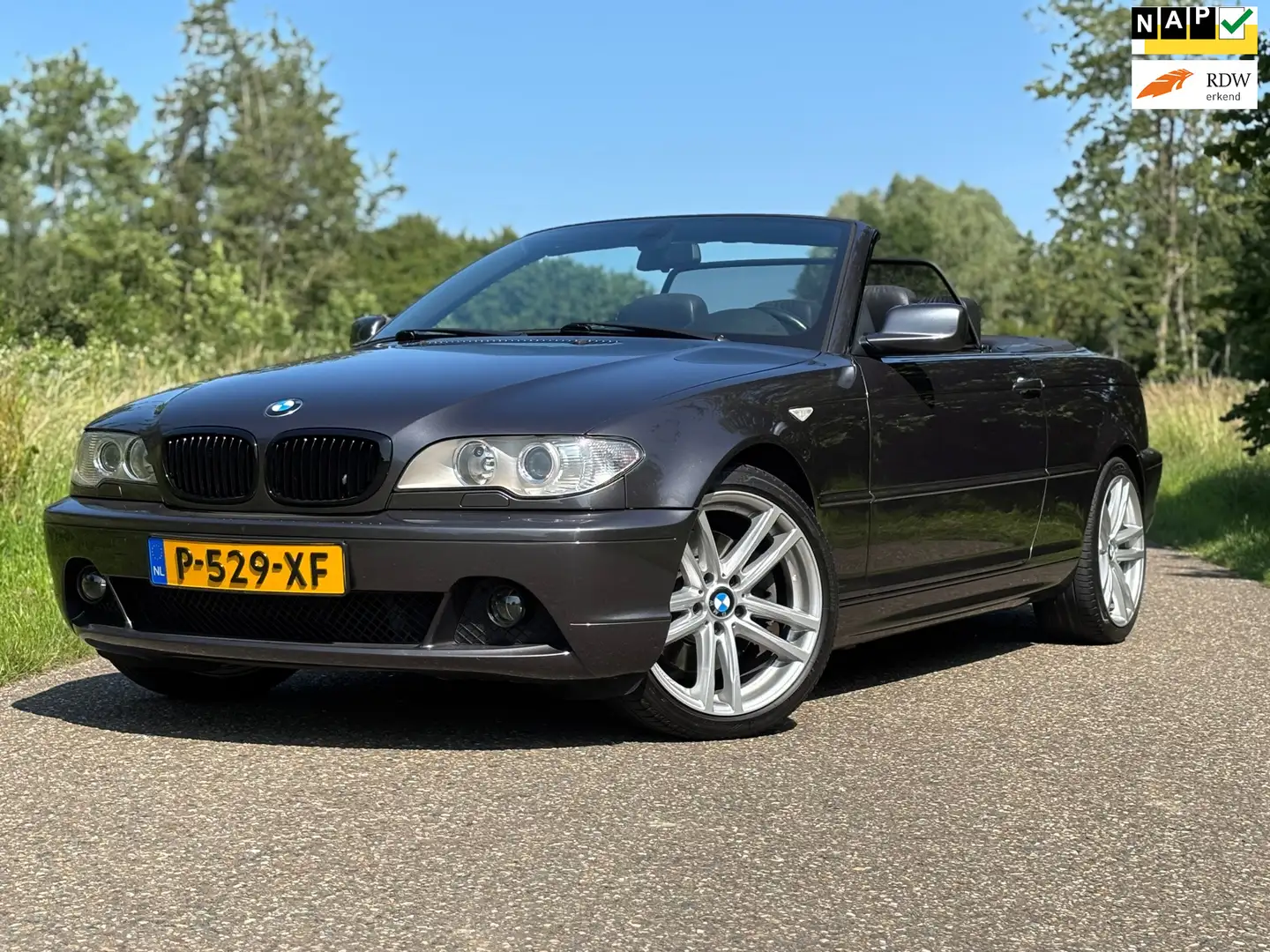 BMW 330 3-serie Cabrio 330Ci Exec Aut/Hardtop/Leder/Navi/P Grau - 1