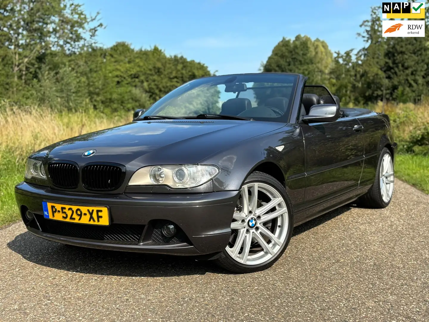 BMW 330 3-serie Cabrio 330Ci Exec Aut/Hardtop/Leder/Navi/P Grijs - 1