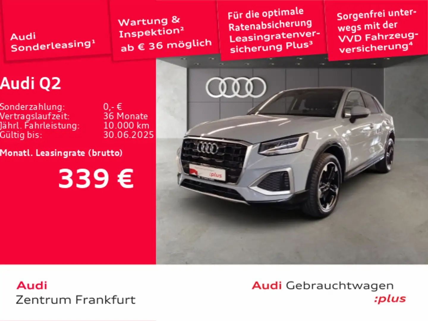 Audi Q2 30 TDI advanced LED AHK VC DAB Grau - 1