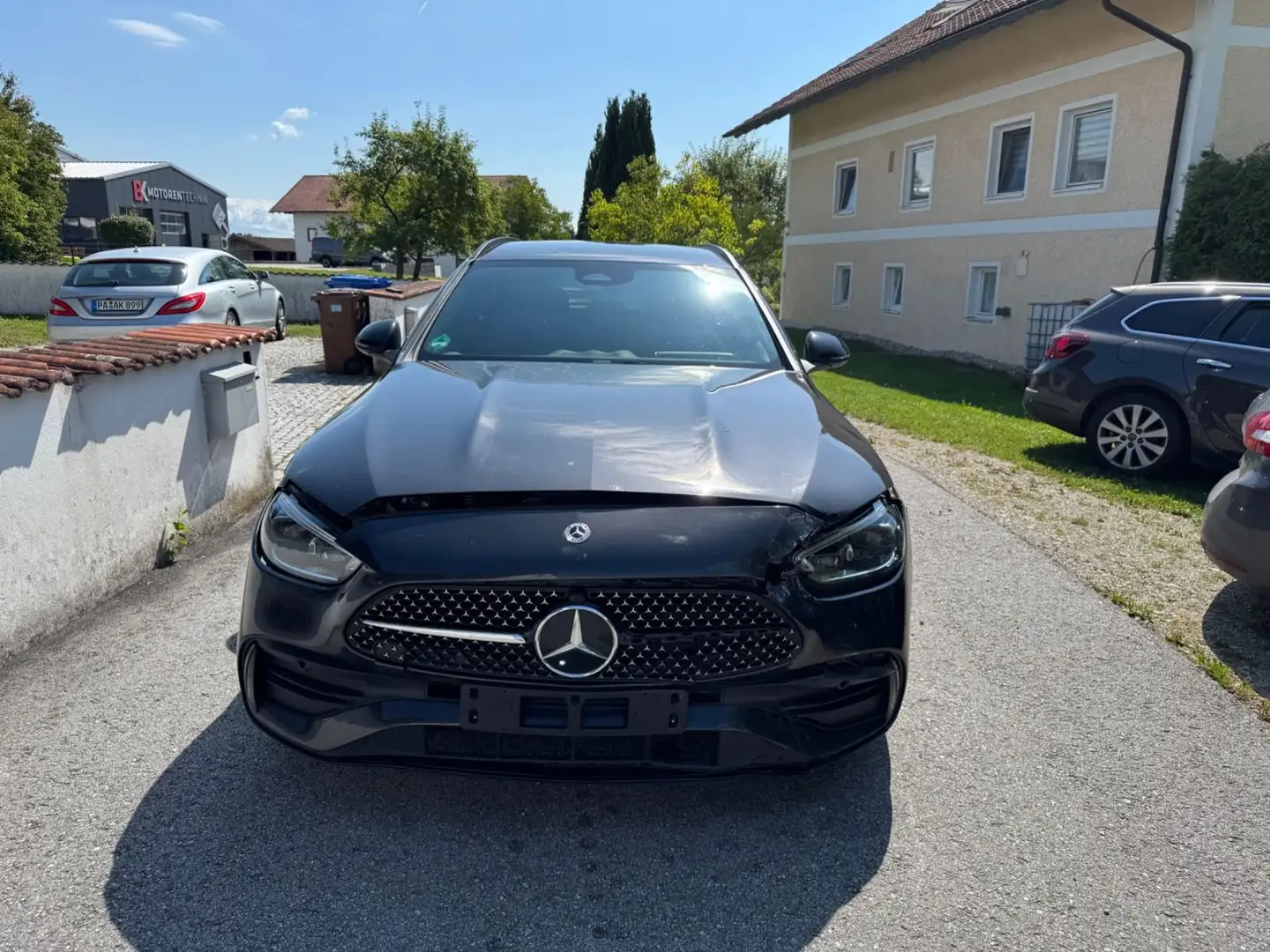 Mercedes-Benz C 220 T d AMG LINE LED*AHK Gris - 1