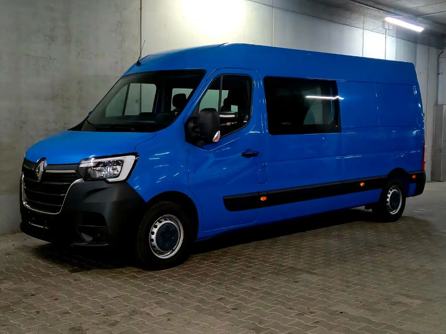 Renault Master L3H2 Doka 7 Sitze Klima Blau - 1