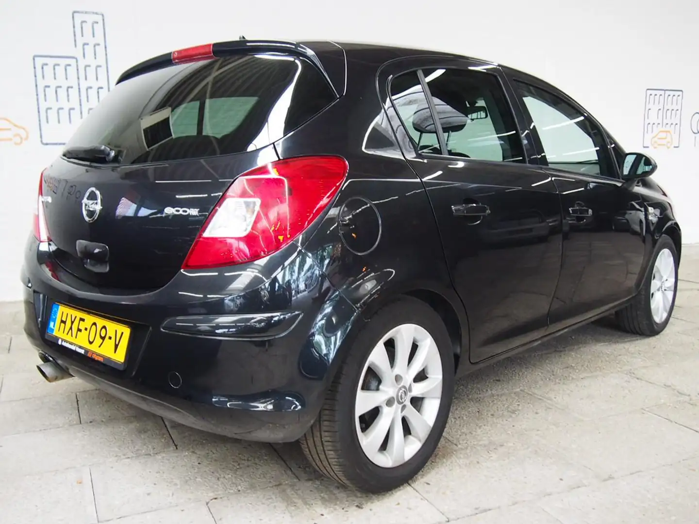 Opel Corsa 1.2 EcoFlex Selection Cruise Control (APK:Nieuw) I Zwart - 2