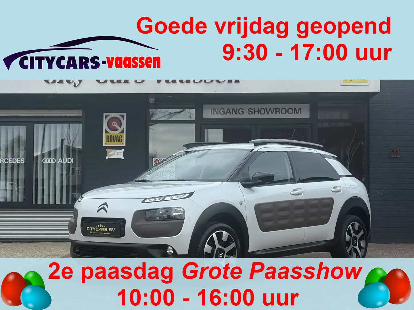 Citroen C4 Cactus 1.2 PureTech Shine 82 pk org nl auto nap logisch n Blanco - 1