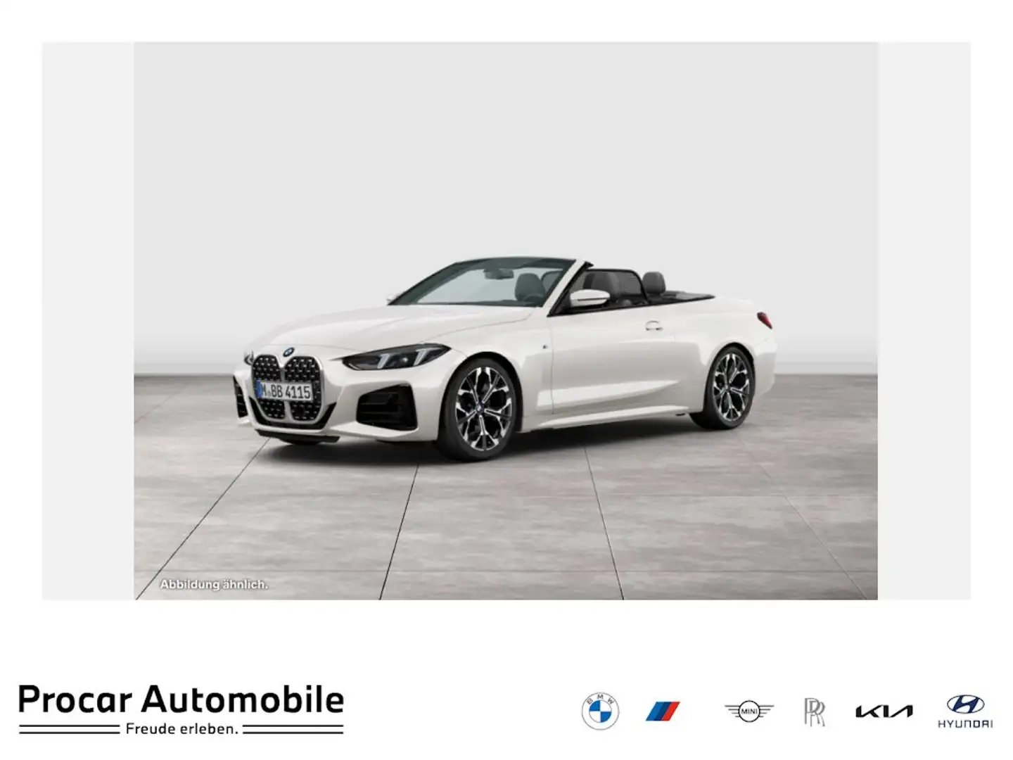 BMW 420 i Cabrio M Sport DA ACC PA+ 360° HuD HiFi 19" LMR Weiß - 1