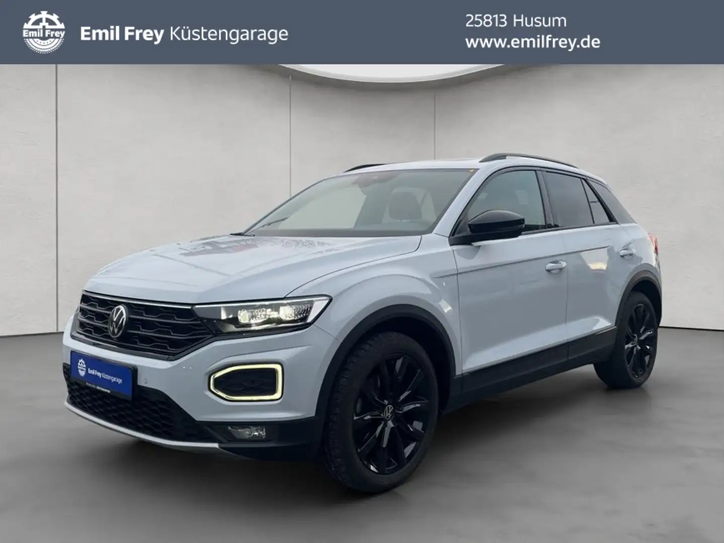 Volkswagen T-Roc 2.0 TSI 4Motion DSG AHK NAVI BLACK STYLE Silber - 1