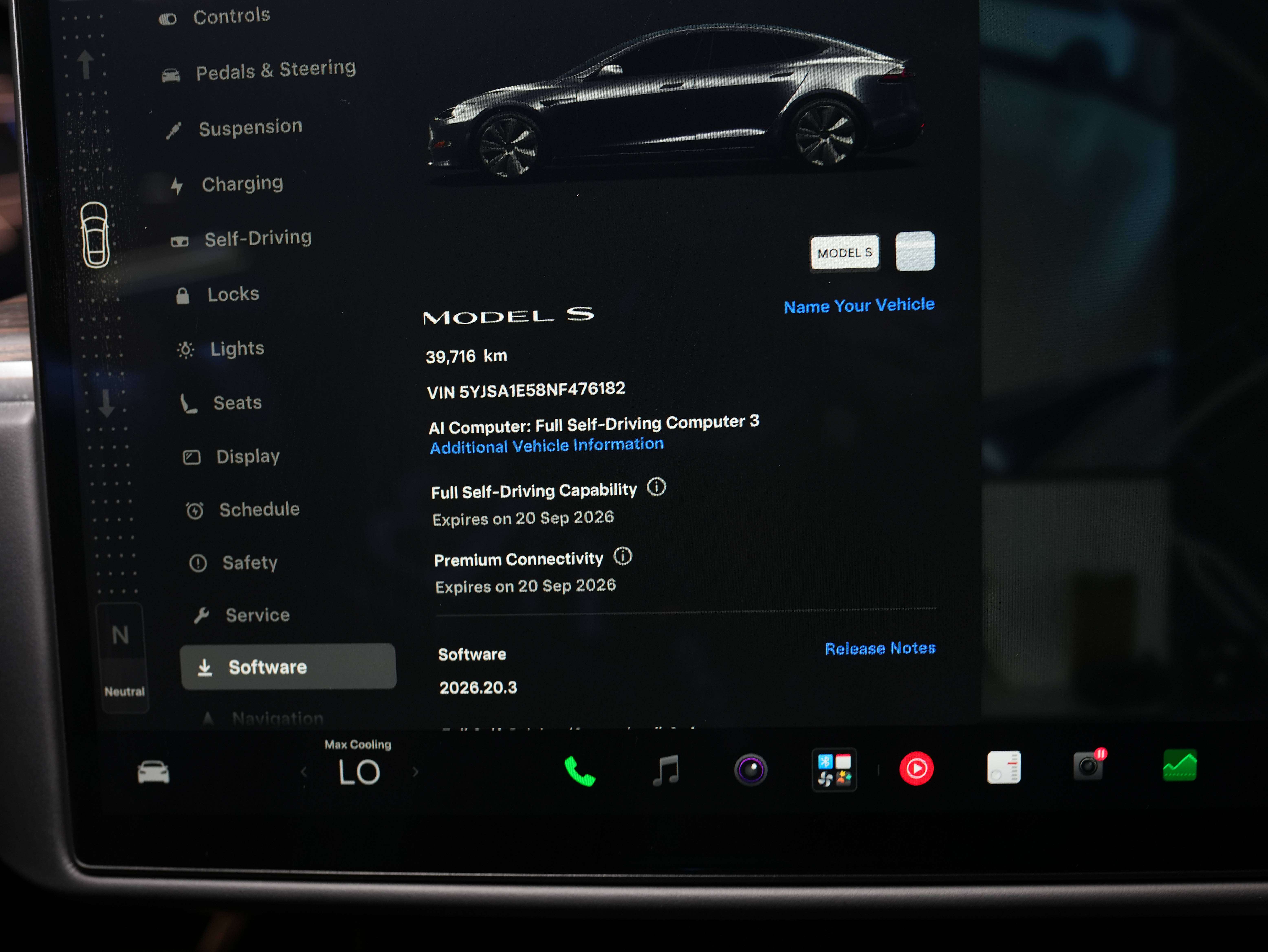 used 2022 Tesla Model S car, priced at $70,900