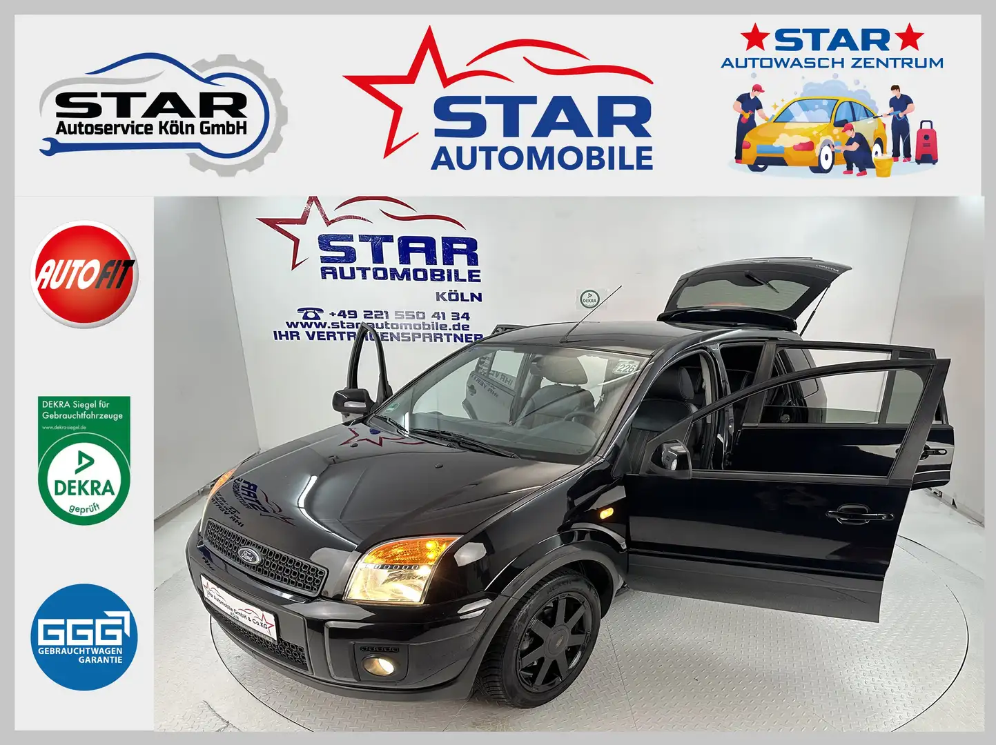 Ford Fusion Fusion Black Magic Aerodynamic 1.4i-59KW*KLIMA*ABS Nero - 1