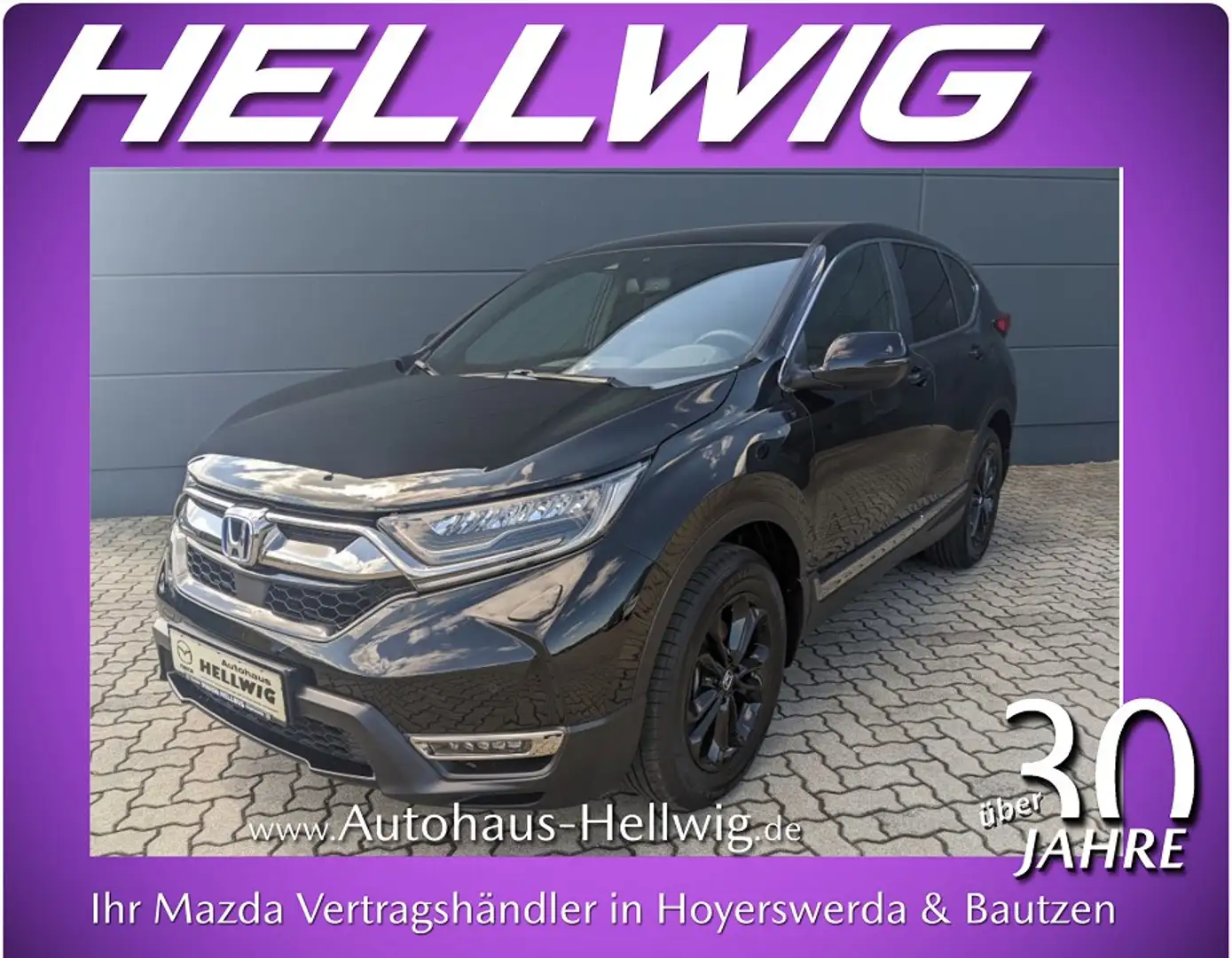 Honda CR-V 2.0i-MMD HYBRID Sport Line 4WD Leder LED ACC Black - 1