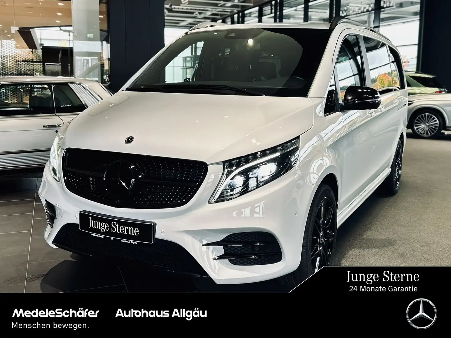 Mercedes-Benz V 300 V 300 d 4M AVANTGARDE EDITION L AMG EL SITZE AHK Blanc - 1