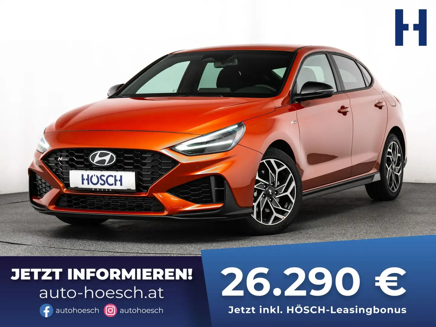 Hyundai i30 Fastback N Line 1.0 Aut. TAGESZULASSUNG ++ Orange - 1