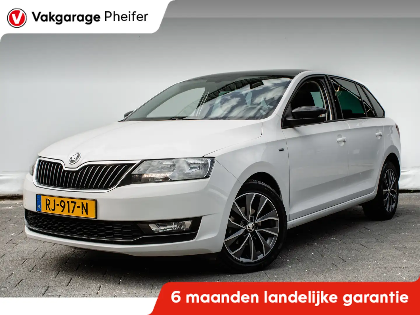 Skoda Rapid/Spaceback 1.0 TSI 95pk Aut. Greentech Drive Panoramadak/ Cli Білий - 1