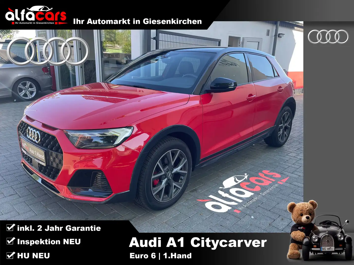 Audi A1 Citycarver | S Line | 1.Hand | HU NEU | Garantie Rot - 1