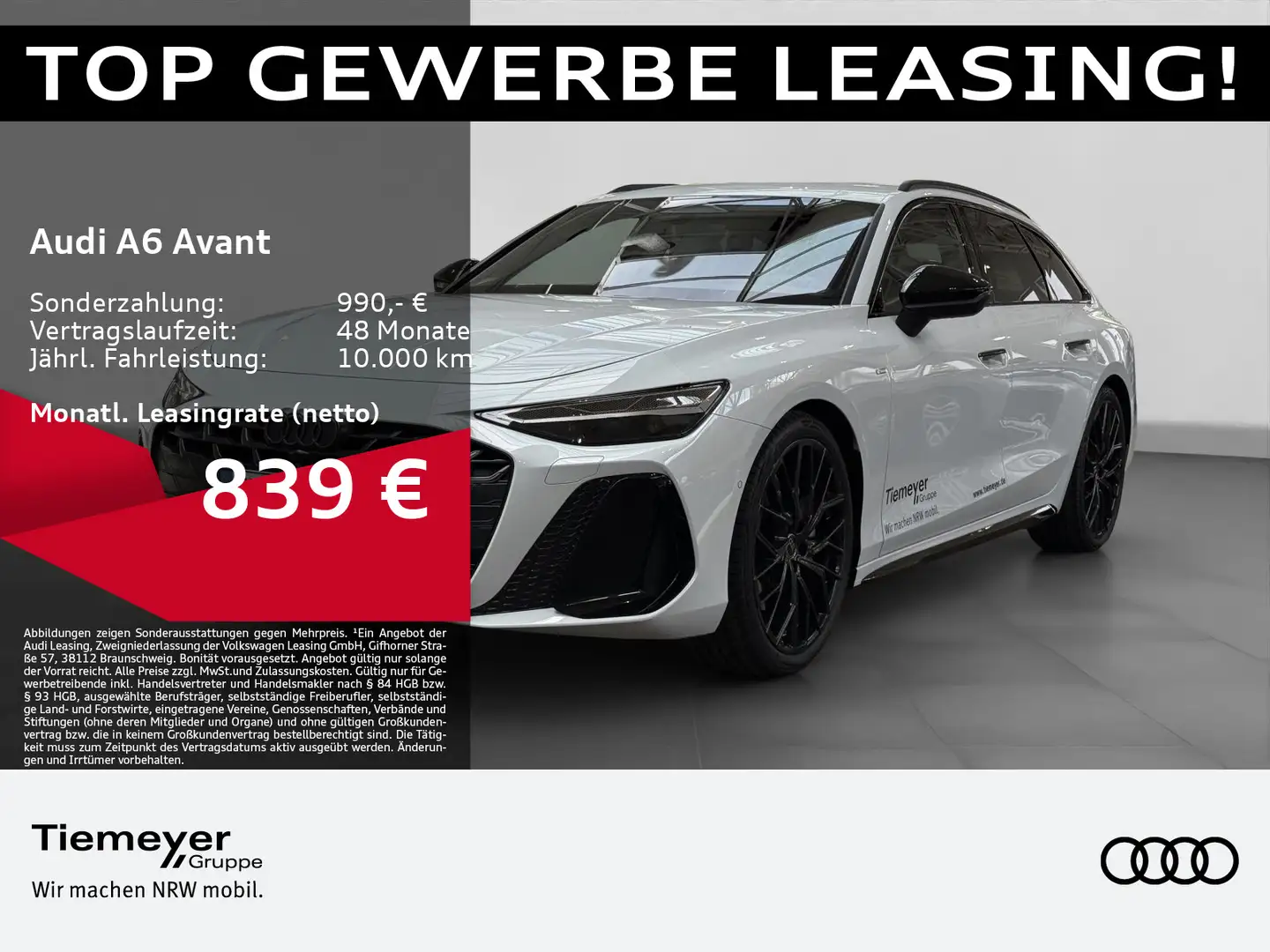 Audi A6 TDI Q S LINE 360° NAVI ACC LM21 Weiß - 1