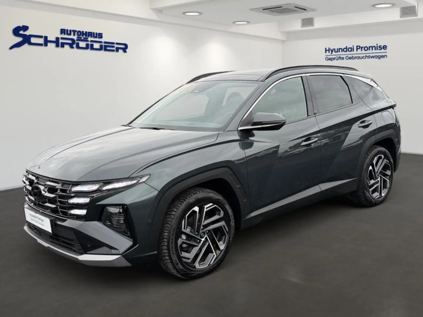 Hyundai TUCSON 1.6T 4WD Plug-In Hybrid Prime Panorama   Allwetter Vert - 1