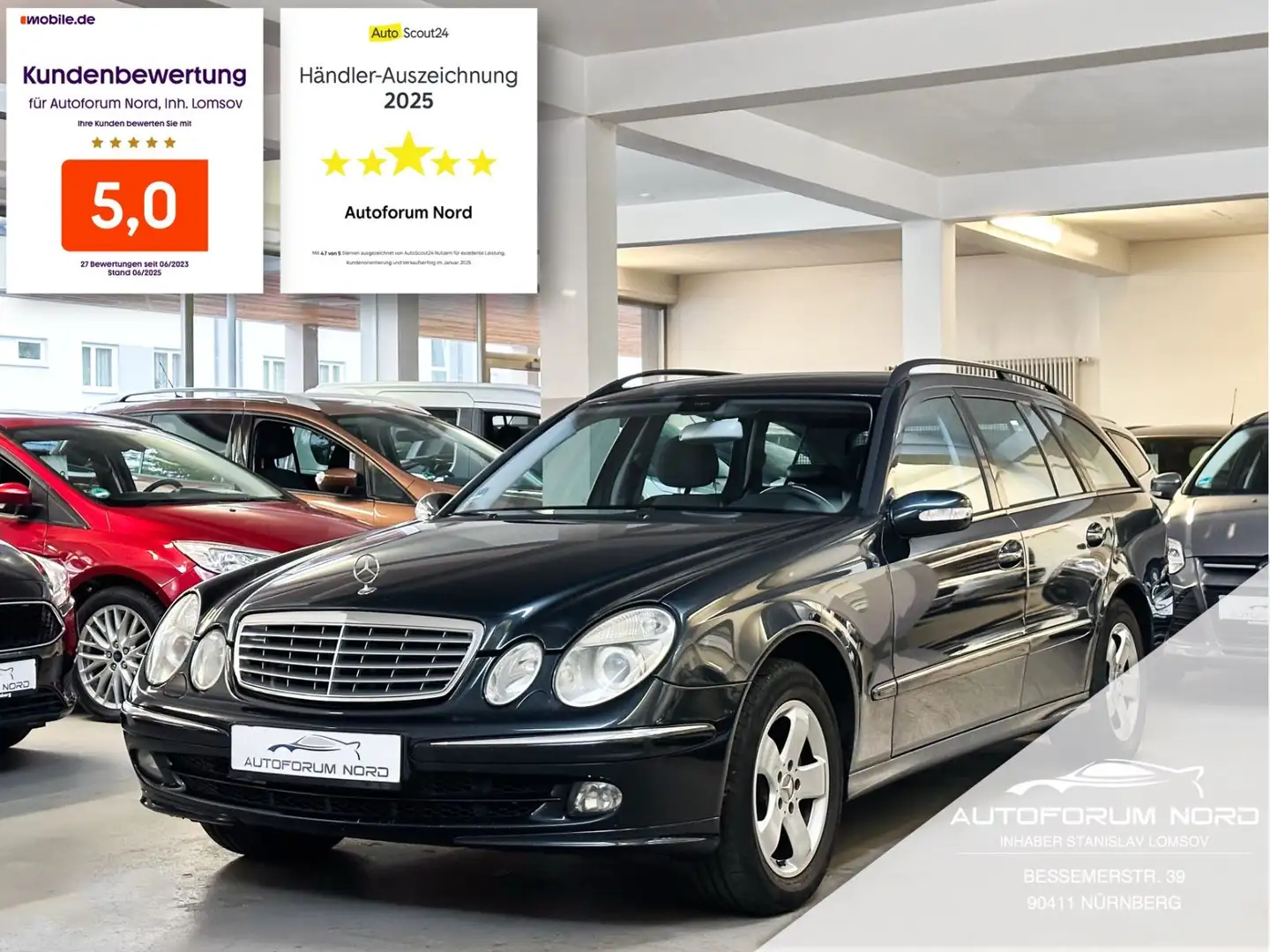 Mercedes-Benz E 280 T CDI Avantgarde *EURO4*TÜV 04/26*GEPFLEGT Schwarz - 1