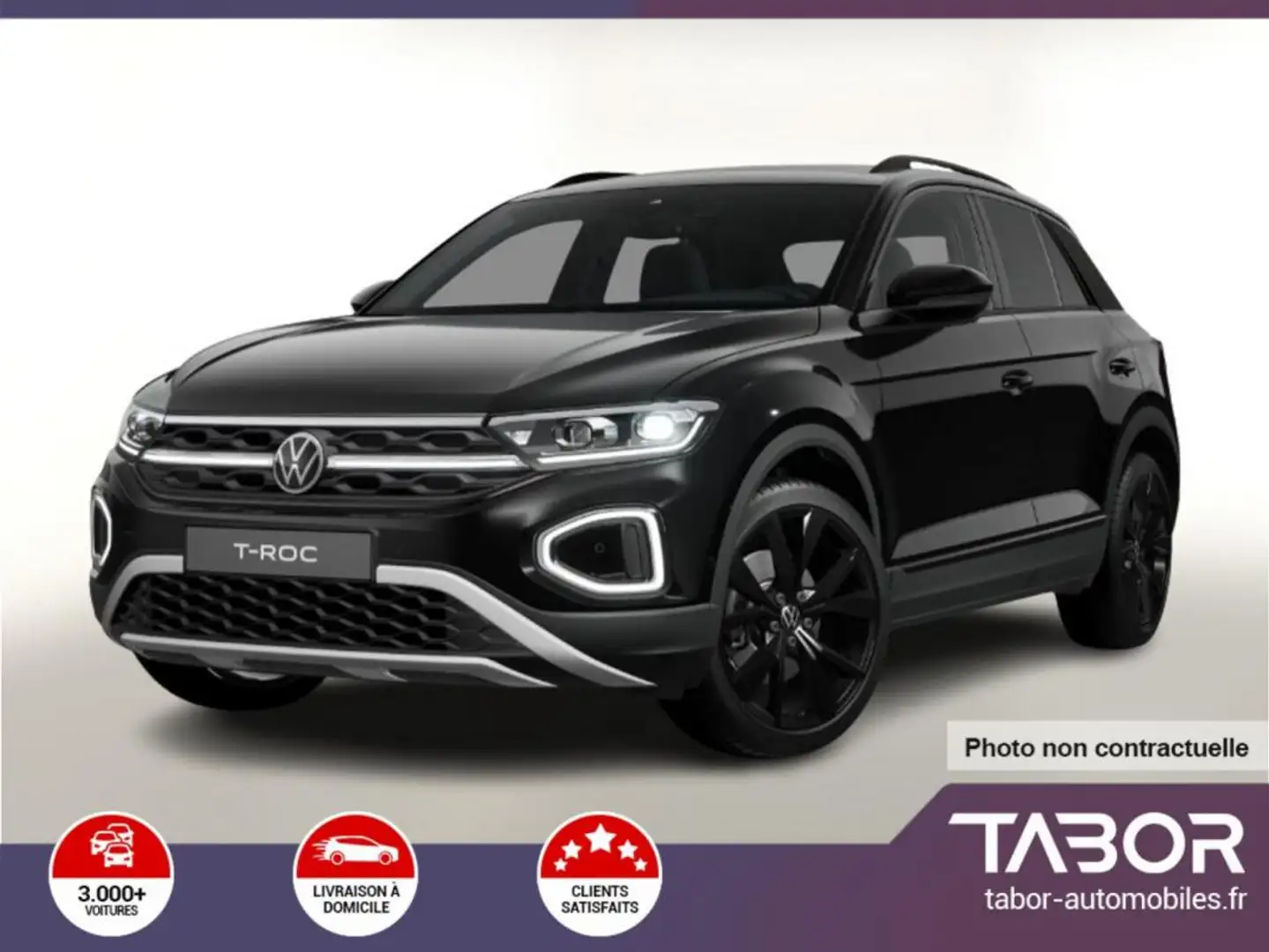 Volkswagen T-Roc 1.5 TSI 150 DSG Style BlackP Noir - 1