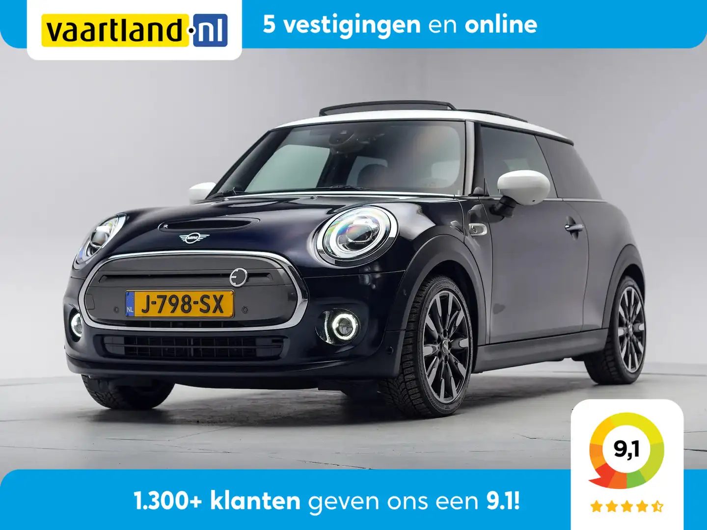 MINI Mini Electric Yours 33 kWh 3 fase [ Panorama Leder Bleu - 1