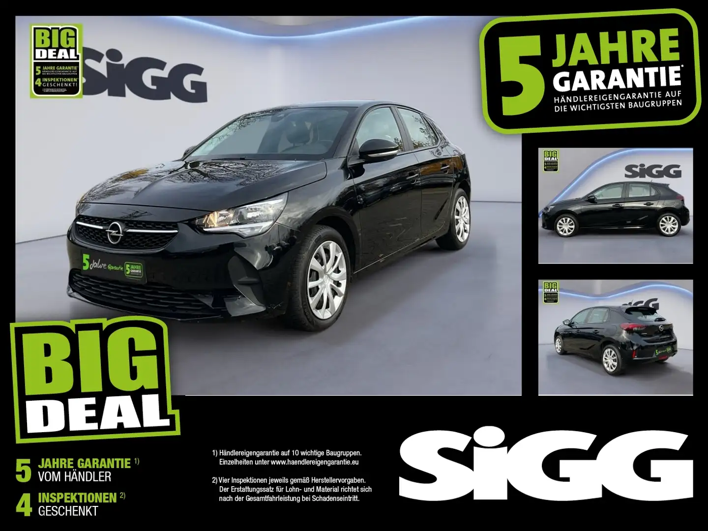 Opel Corsa F 1.2 Turbo Edition NAV KLIMA KAMERA DAB Negro - 1