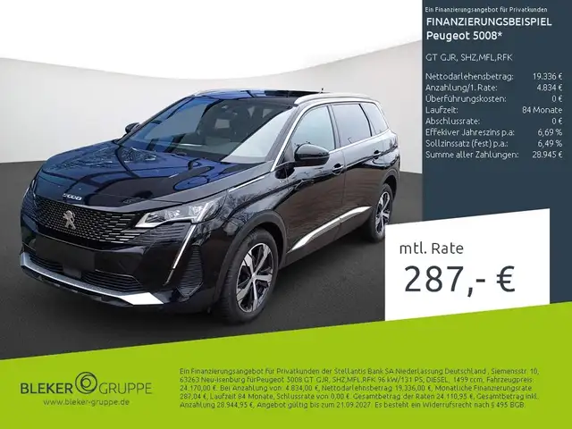 2023 Peugeot 5008 in Black for sale