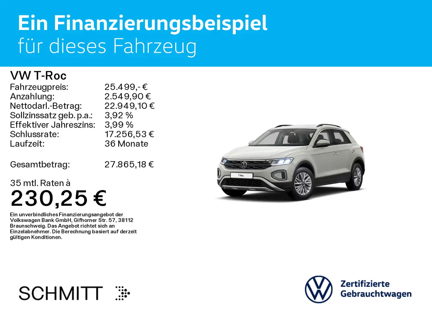 Volkswagen T-Roc T-ROC 1.5 TSI DSG LIFE*AHK*NAVI*LED*PDC*SHZ*LM Grau - 2