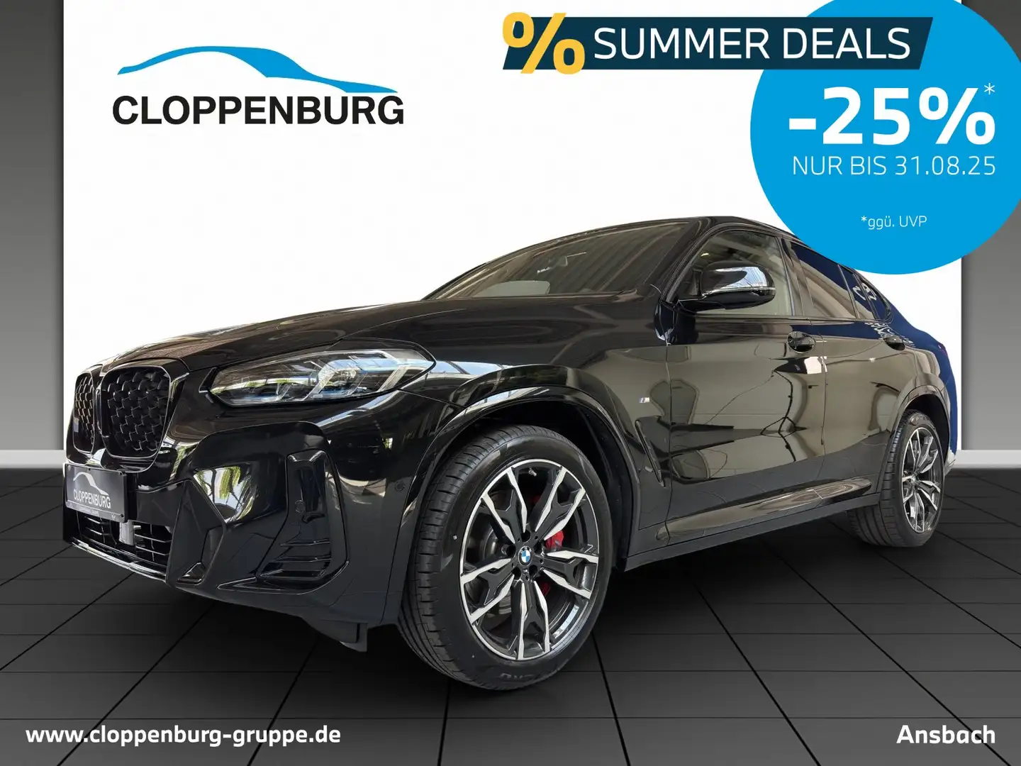 BMW X4 xDrive20d M-Sportpaket, Laserlicht, HuD, AHK, Akt. Černá - 1