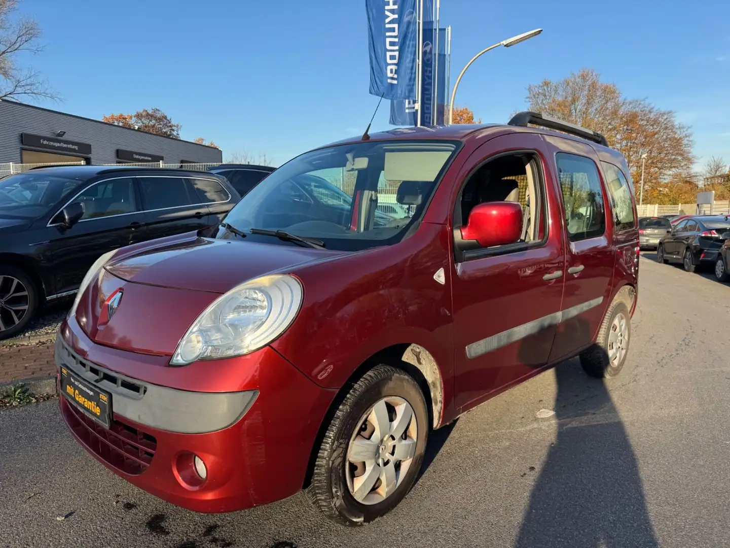 Renault Kangoo HAPPY/1,6/1.HD/KLIMA/2XSCHIB-TÜR/TÜV-SERV.-NEU!! Rot - 1