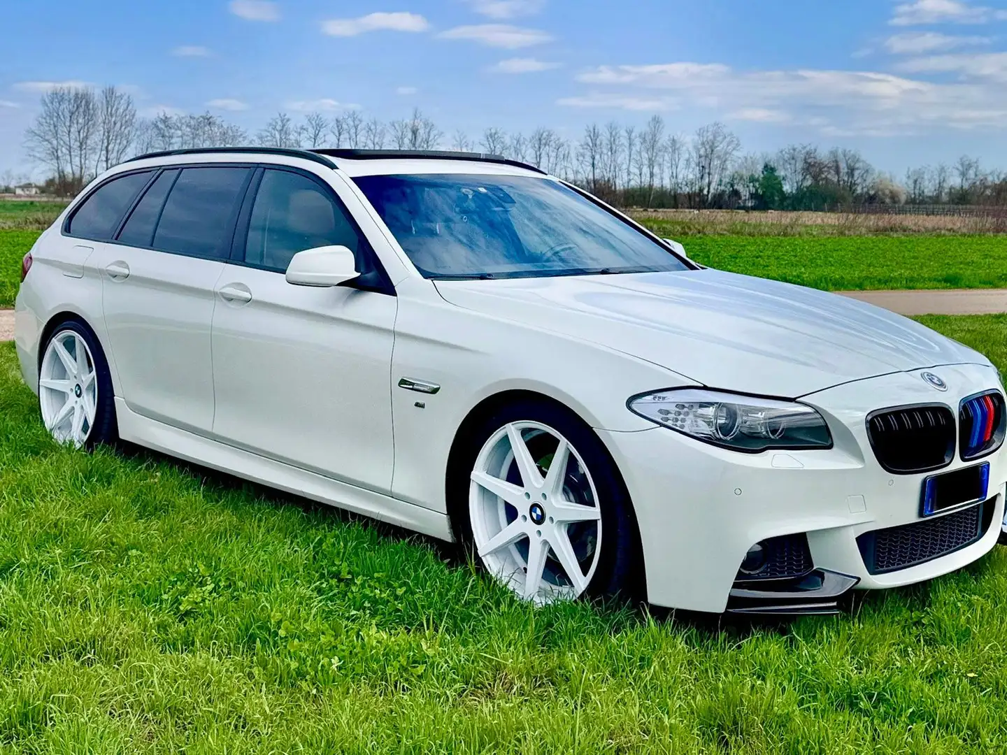 BMW 520 520d Touring Msport Bianco - 1