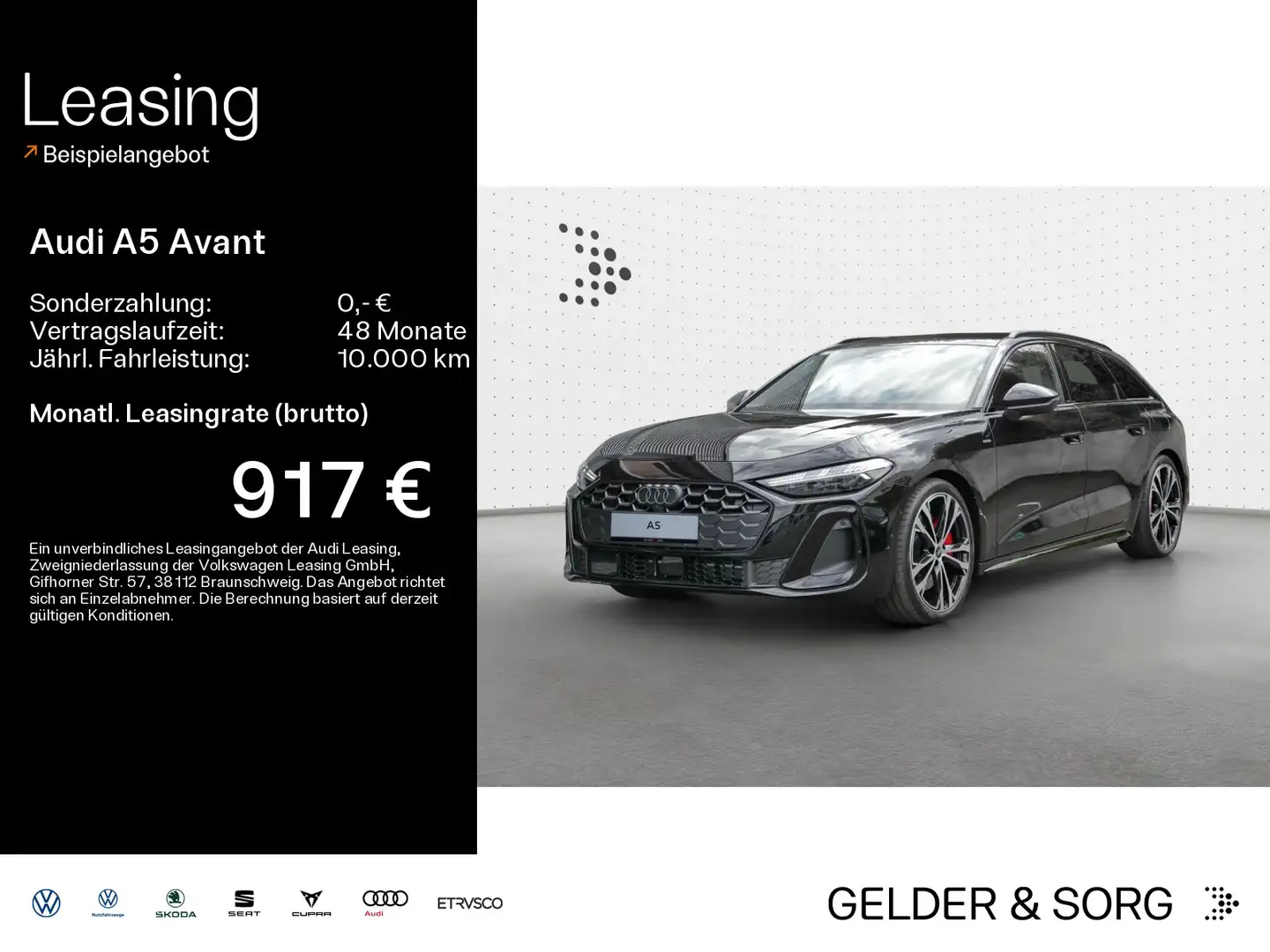 Audi A5 e-hybrid qu. *Matrix*TechPro*B&O*Pano* Noir - 1