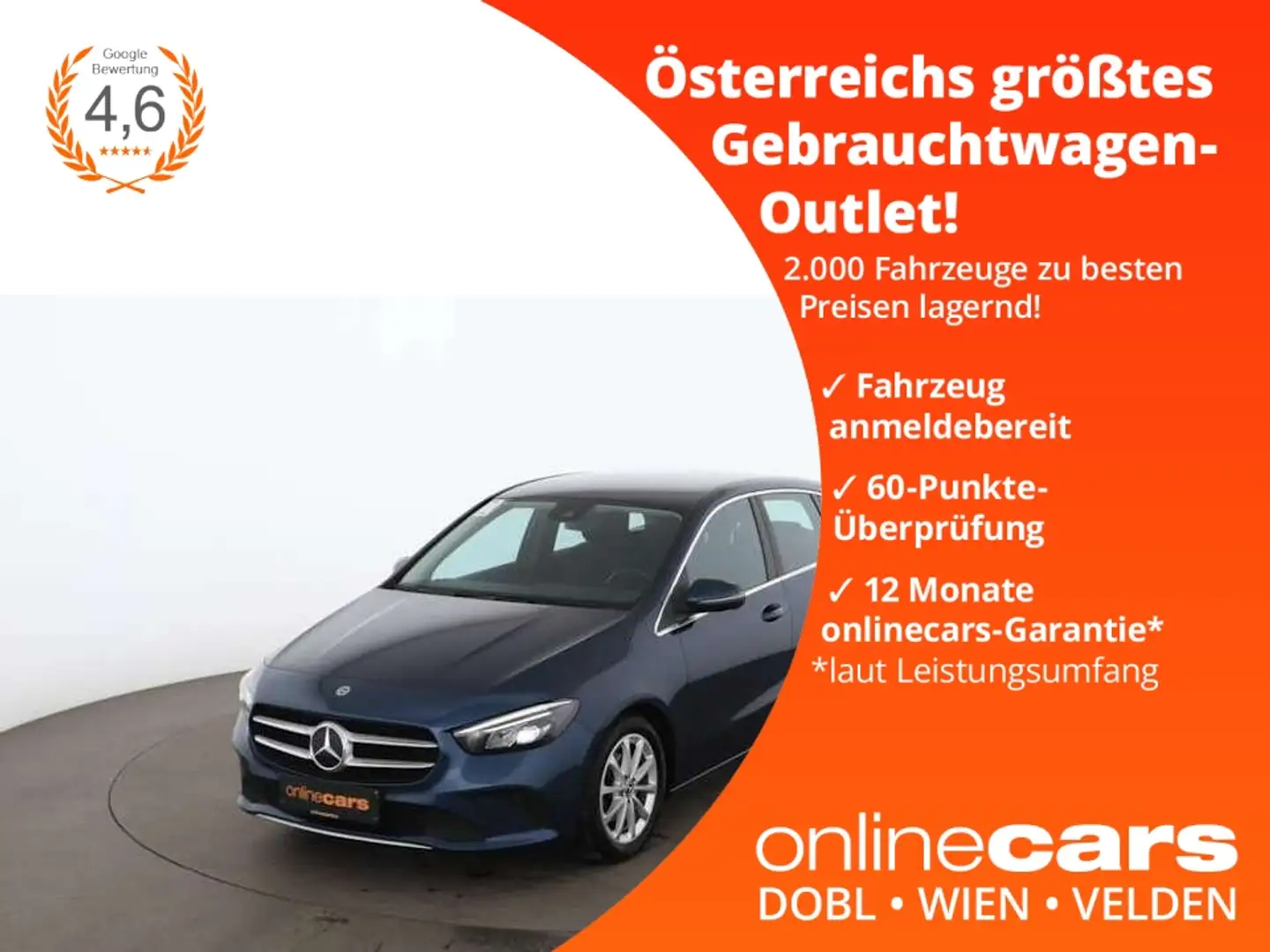 Mercedes-Benz B 180 d Progressive Aut LED RADAR NAV LEDER R-CAM Albastru - 1