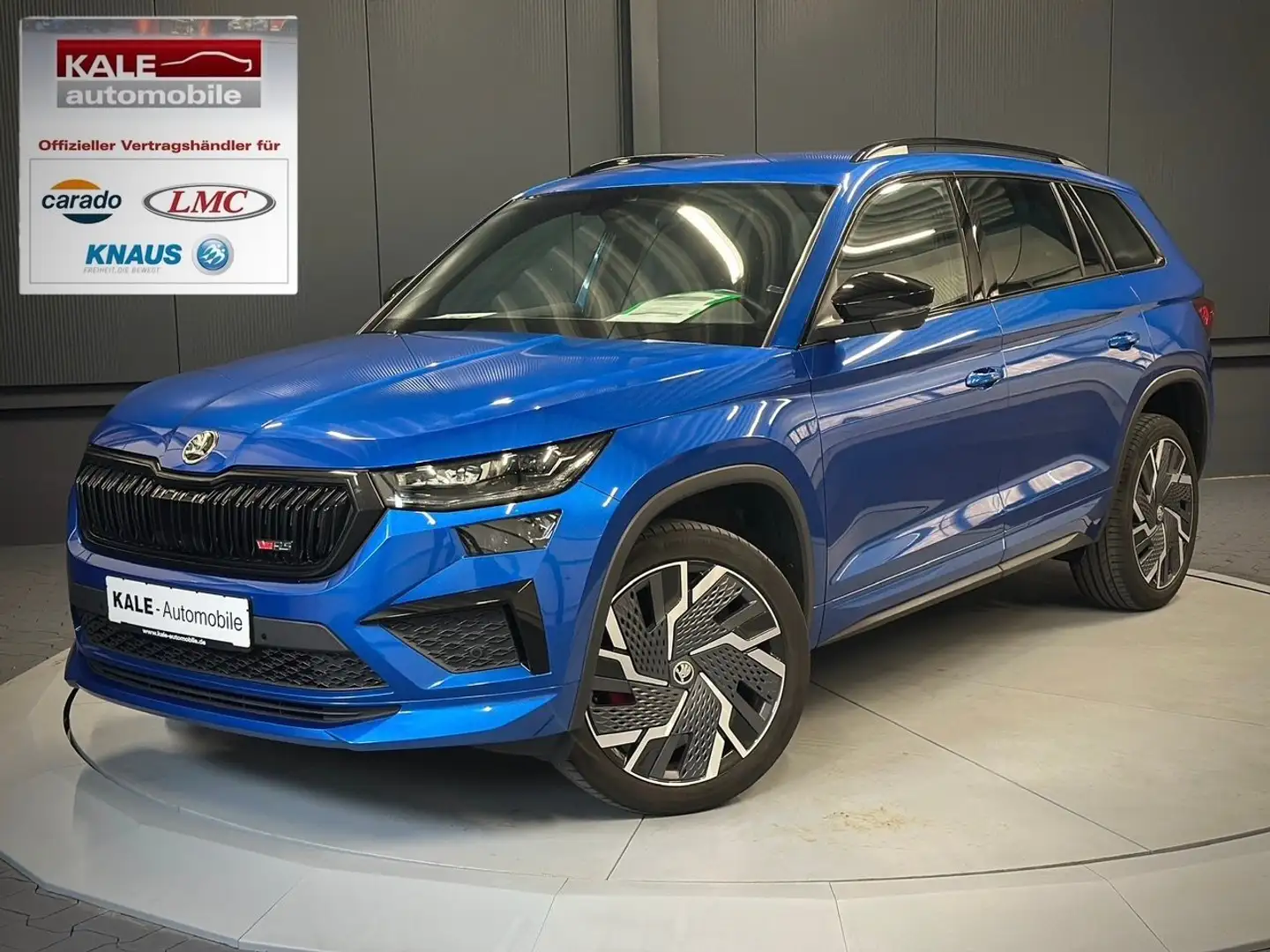 Skoda Kodiaq RS 4x4*20Zoll*LEDER*Traveller*KAMERA*KESSY*el.Klap Modrá - 1
