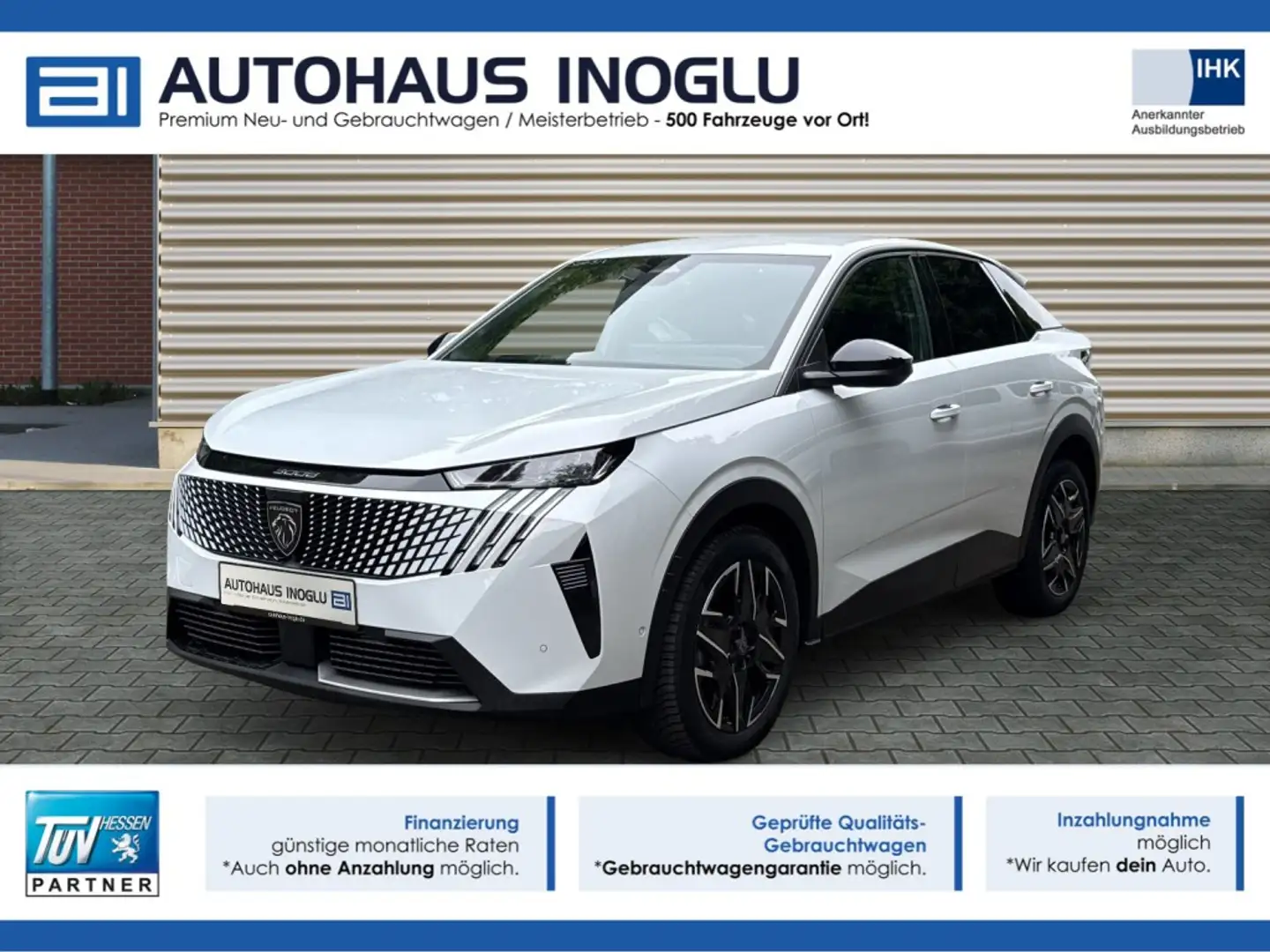 Peugeot 3008 145 Hybrid Allure e-DSC6 Navi+SHZ+360° Kam+ Weiß - 1