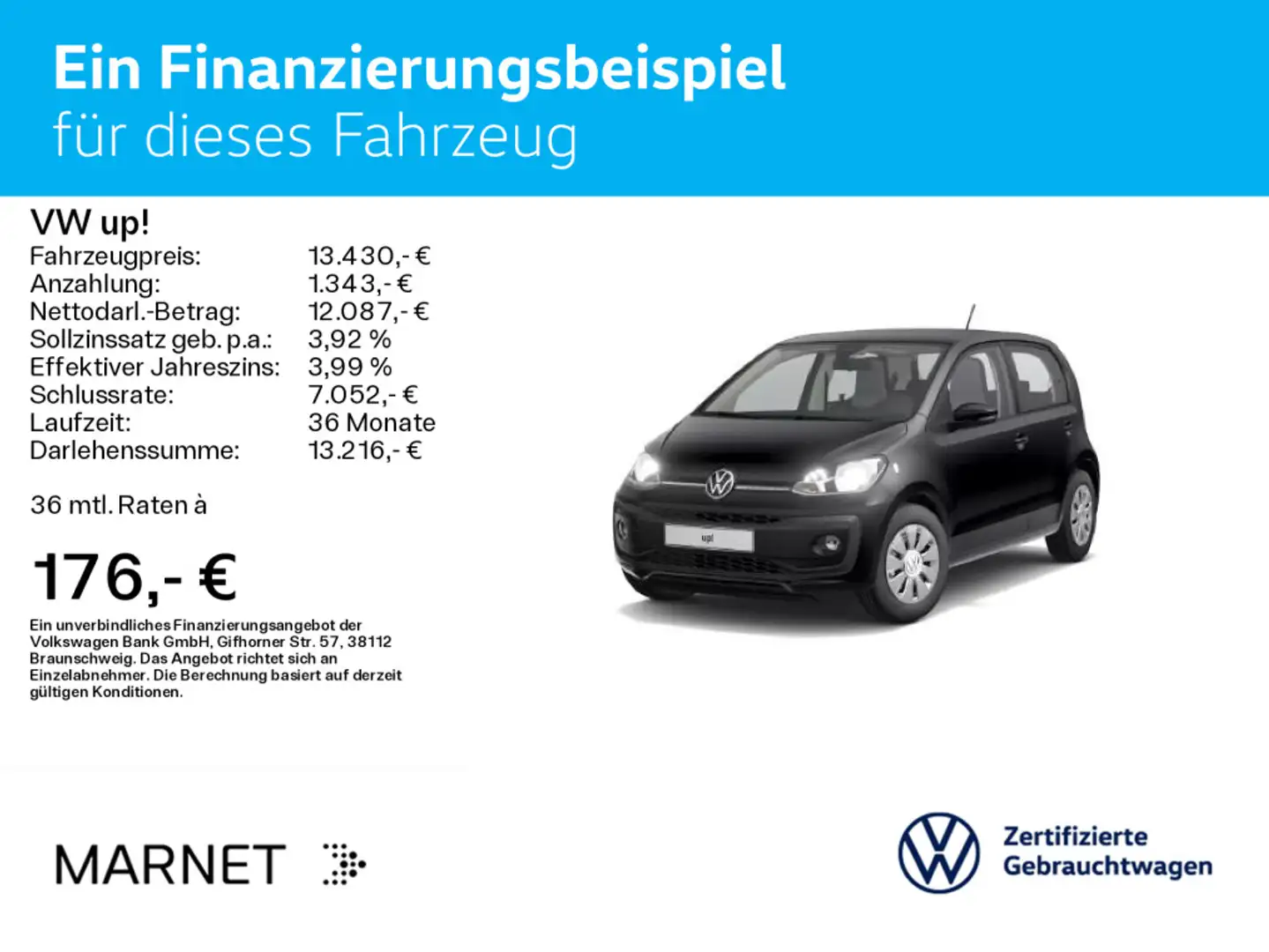 Volkswagen up!  move *KAMERA*SHZ*KLIMA*PDC*ALLWETTER* Schwarz - 2