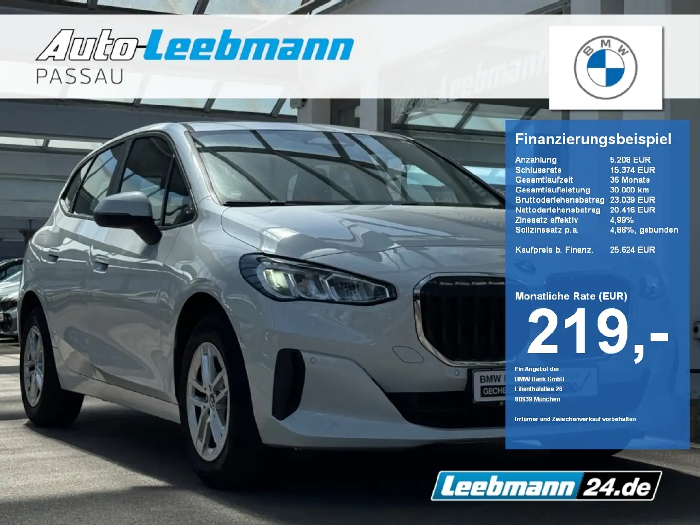 BMW 218 i Active Tourer GSD/LKH/RFK 2 JAHRE GARANTIE Blanc - 1