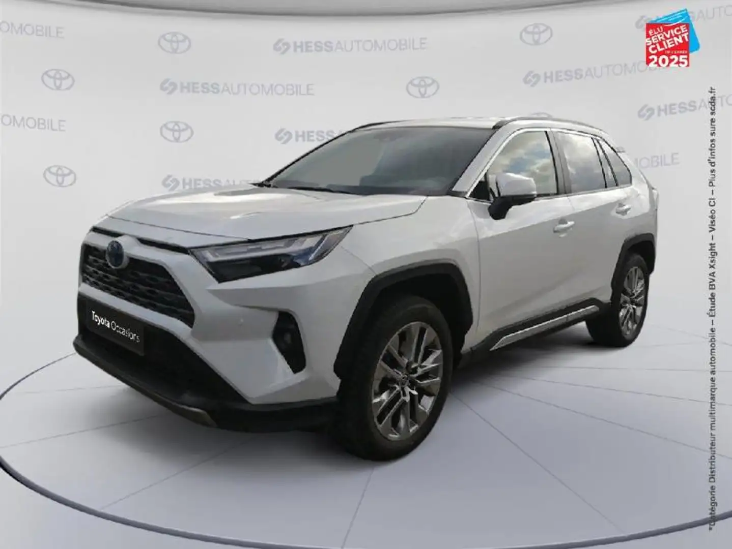 Toyota RAV 4 2.5 Hybride 218ch Lounge 2WD MY24 Blanc - 1