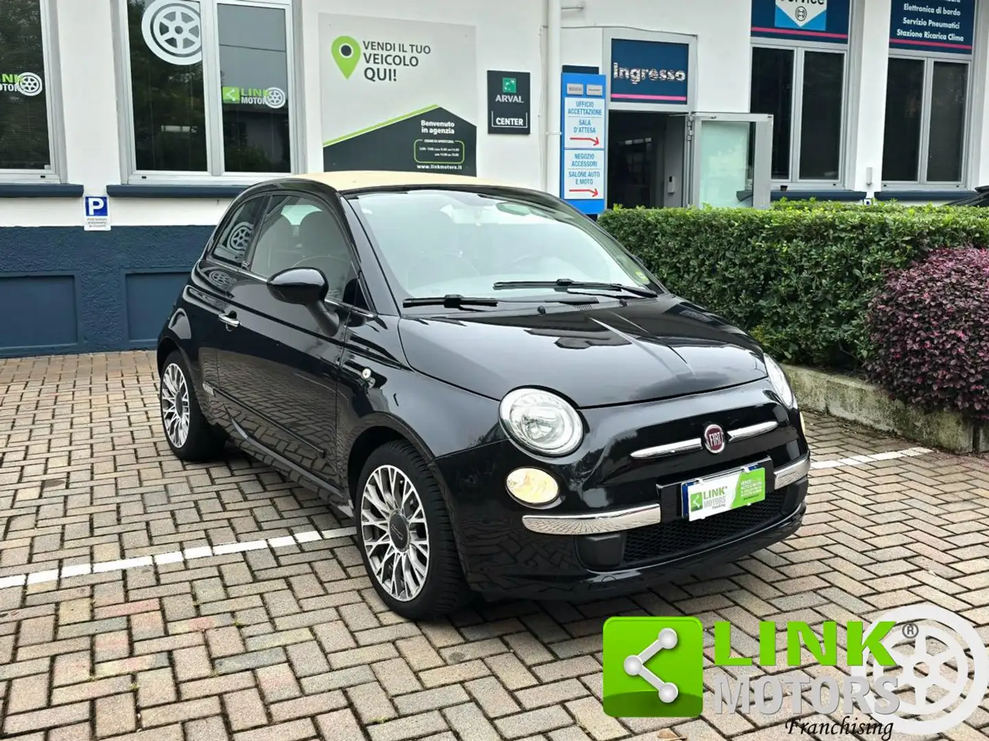 Fiat 500C 1.2 Lounge Noir - 1