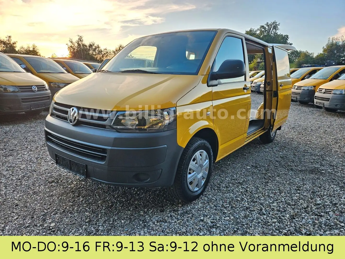 Volkswagen T5 Transporter T5 2.0TDI 2xSchiebetüre ideal als Camper Bulli Gelb - 1