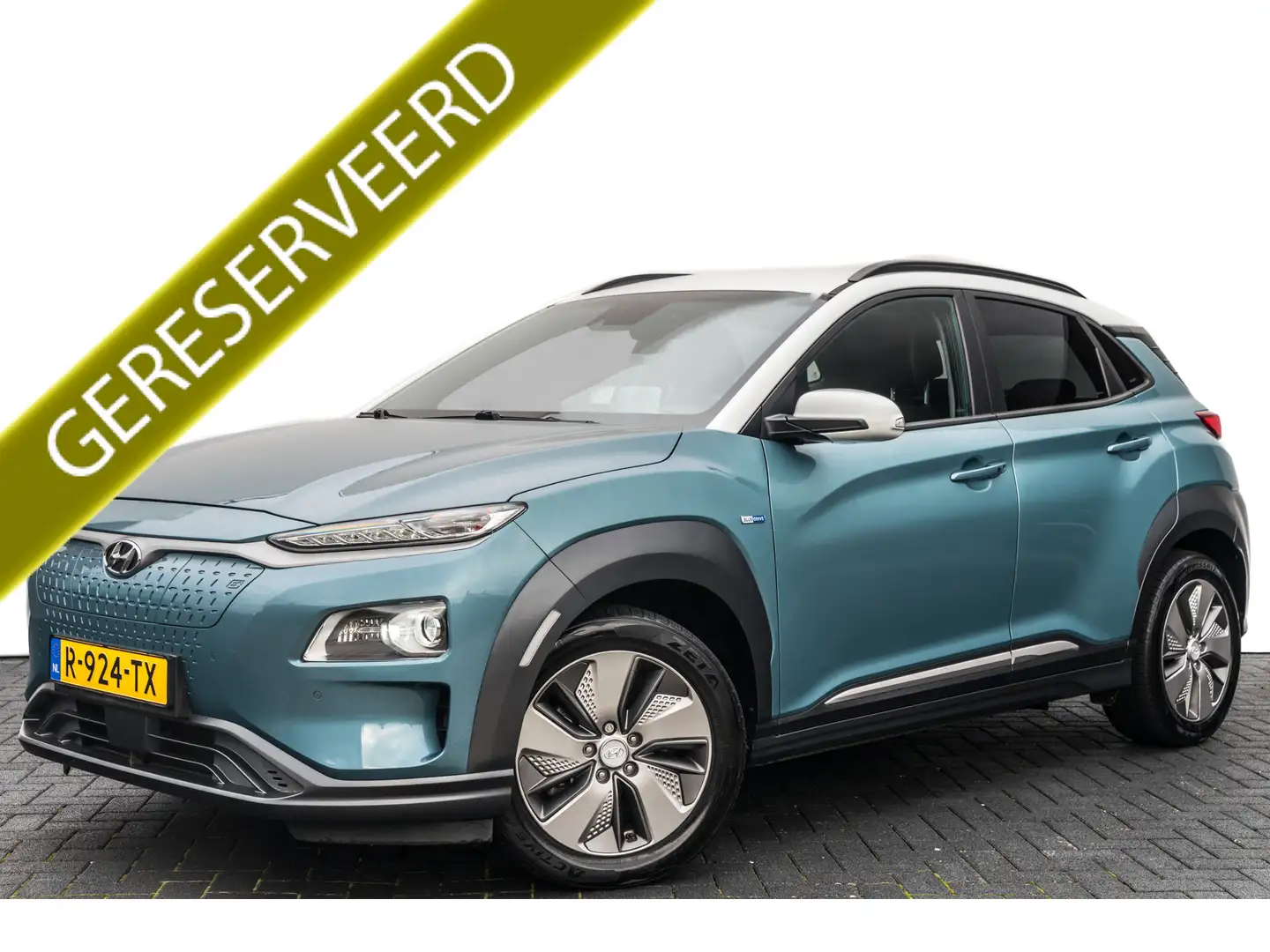 Hyundai KONA EV Premium 64 kWh | Leer | Clima | Navi | Camera | Bleu - 1