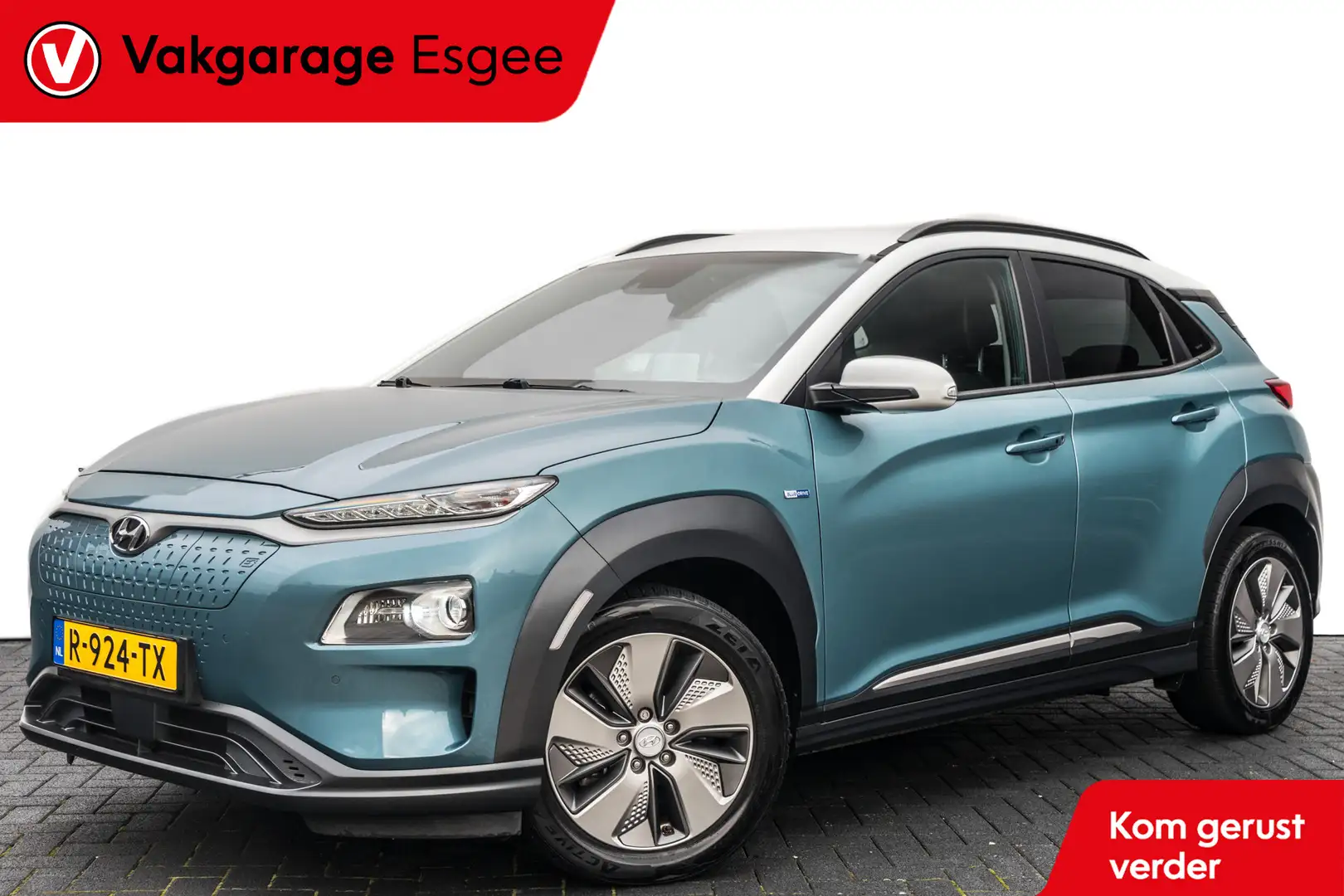Hyundai KONA EV Premium 64 kWh | Leer | Clima | Navi | Camera | Blau - 1