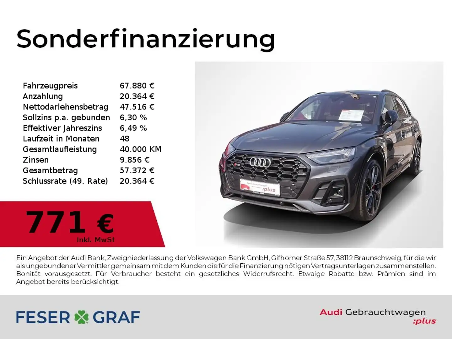 Audi SQ5 TDI Matrix,Luft/air,AHK,Standhzg,Kamera Grau - 1