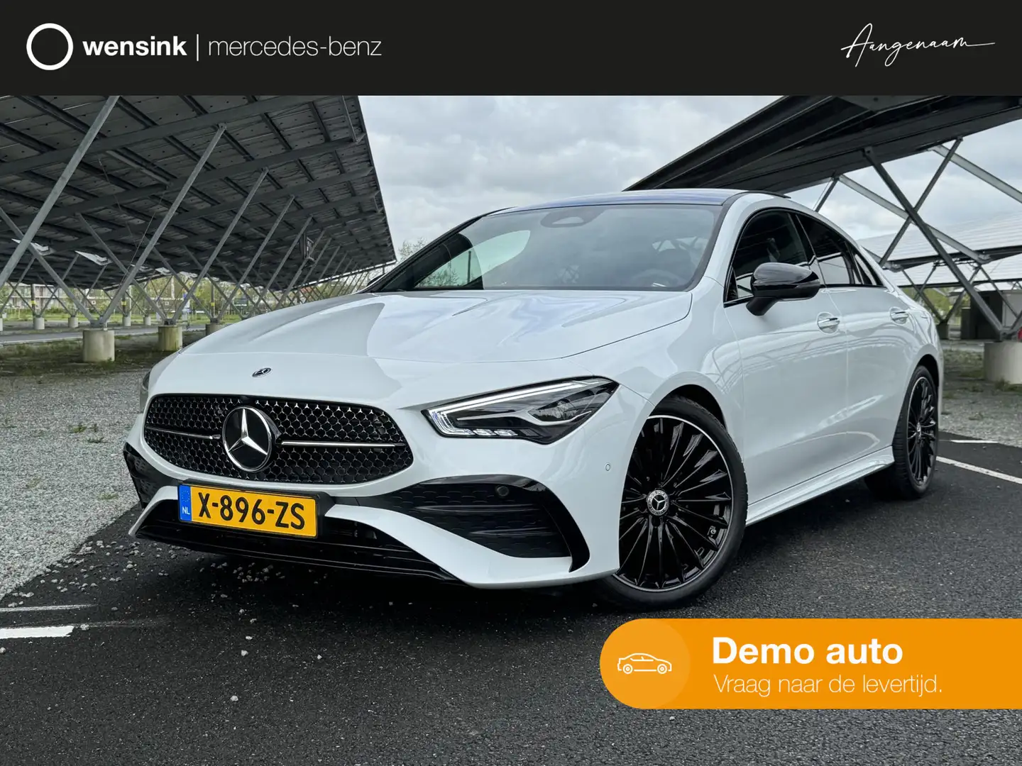 Mercedes-Benz CLA 180 Coupe AMG Line | Panorama-schuifdak | Parkeercamer Wit - 1