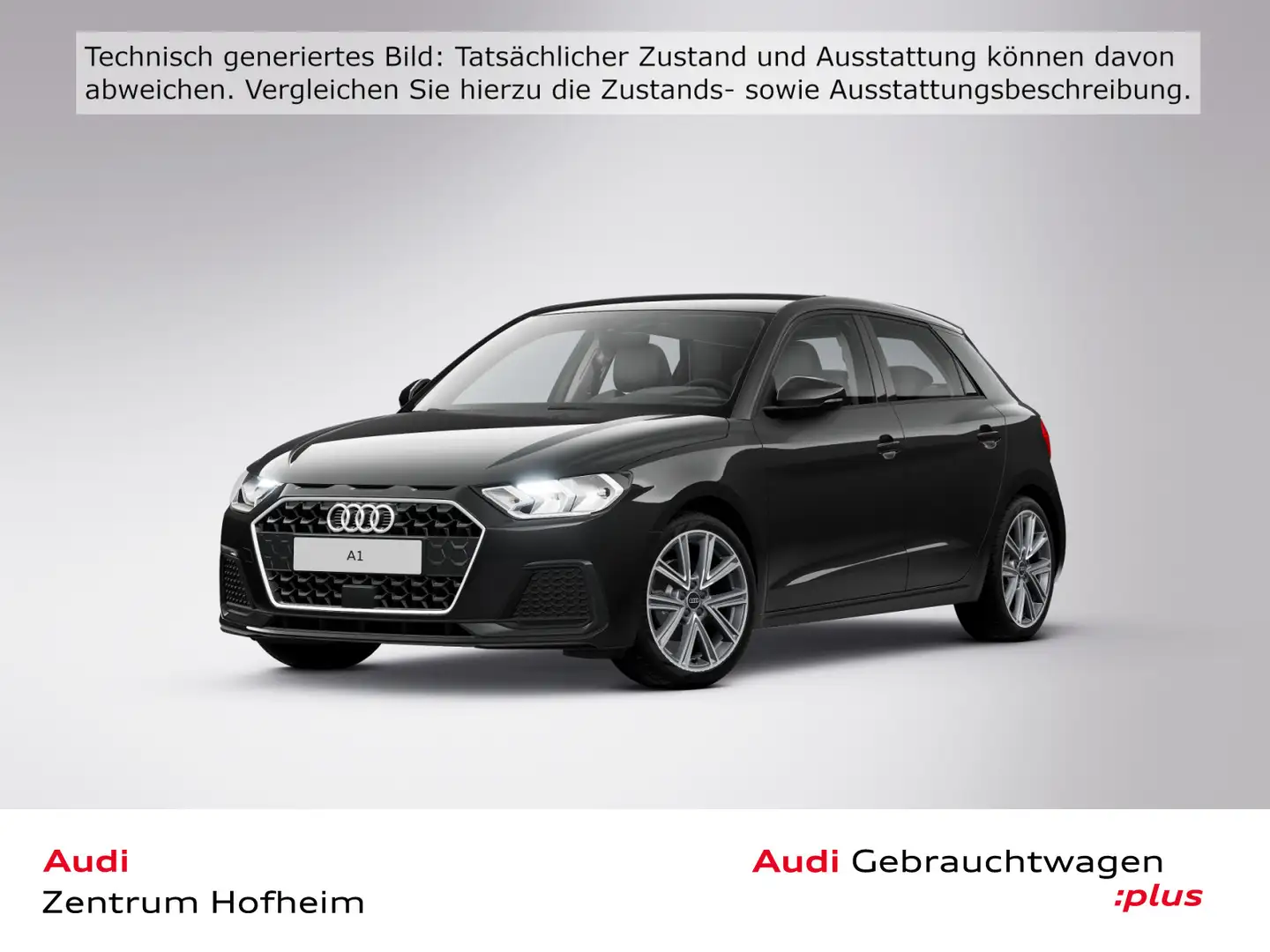 Audi A1 30 TFSI Advanced S tro*Virtual*Vorb Schwarz - 1