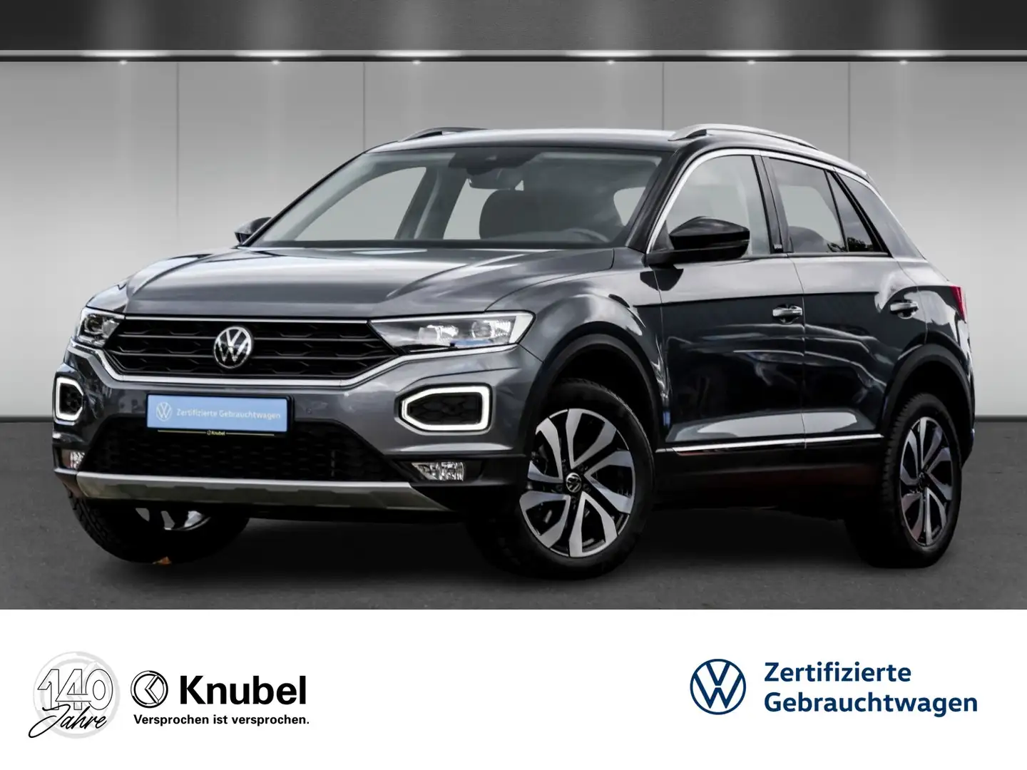 Volkswagen T-Roc ACTIVE 1.5 TSI DSG Fahrass+ Navi AHK LED RKamera Grau - 1