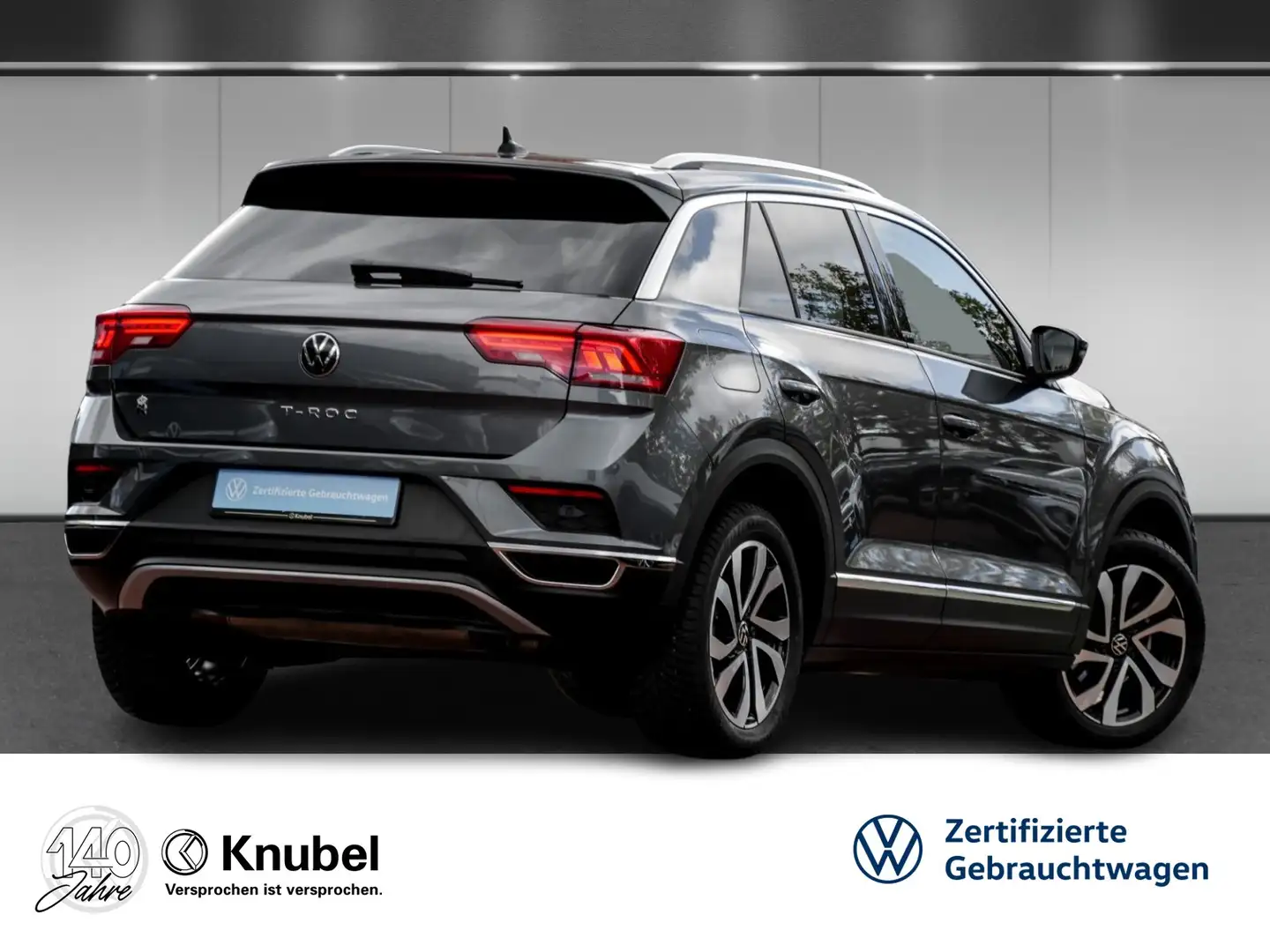 Volkswagen T-Roc ACTIVE 1.5 TSI DSG Fahrass+ Navi AHK LED RKamera Grau - 2