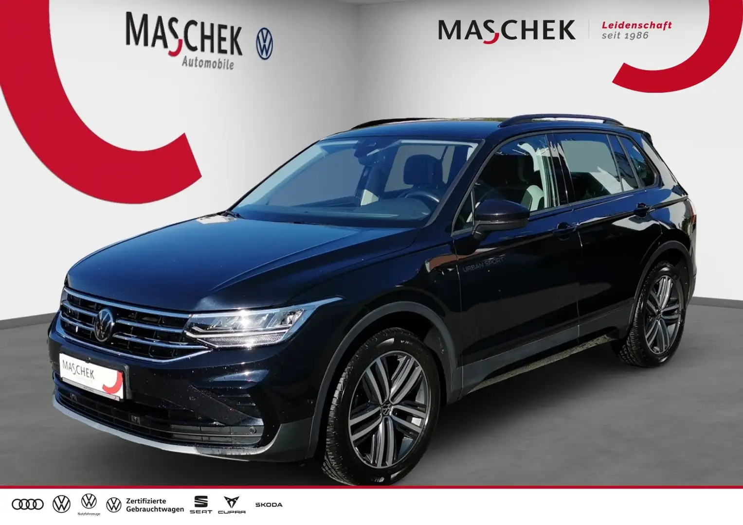 Volkswagen Tiguan Urban Sport 1.5 TSI Area View Lenkh Navi Sitzh Amb Schwarz - 1