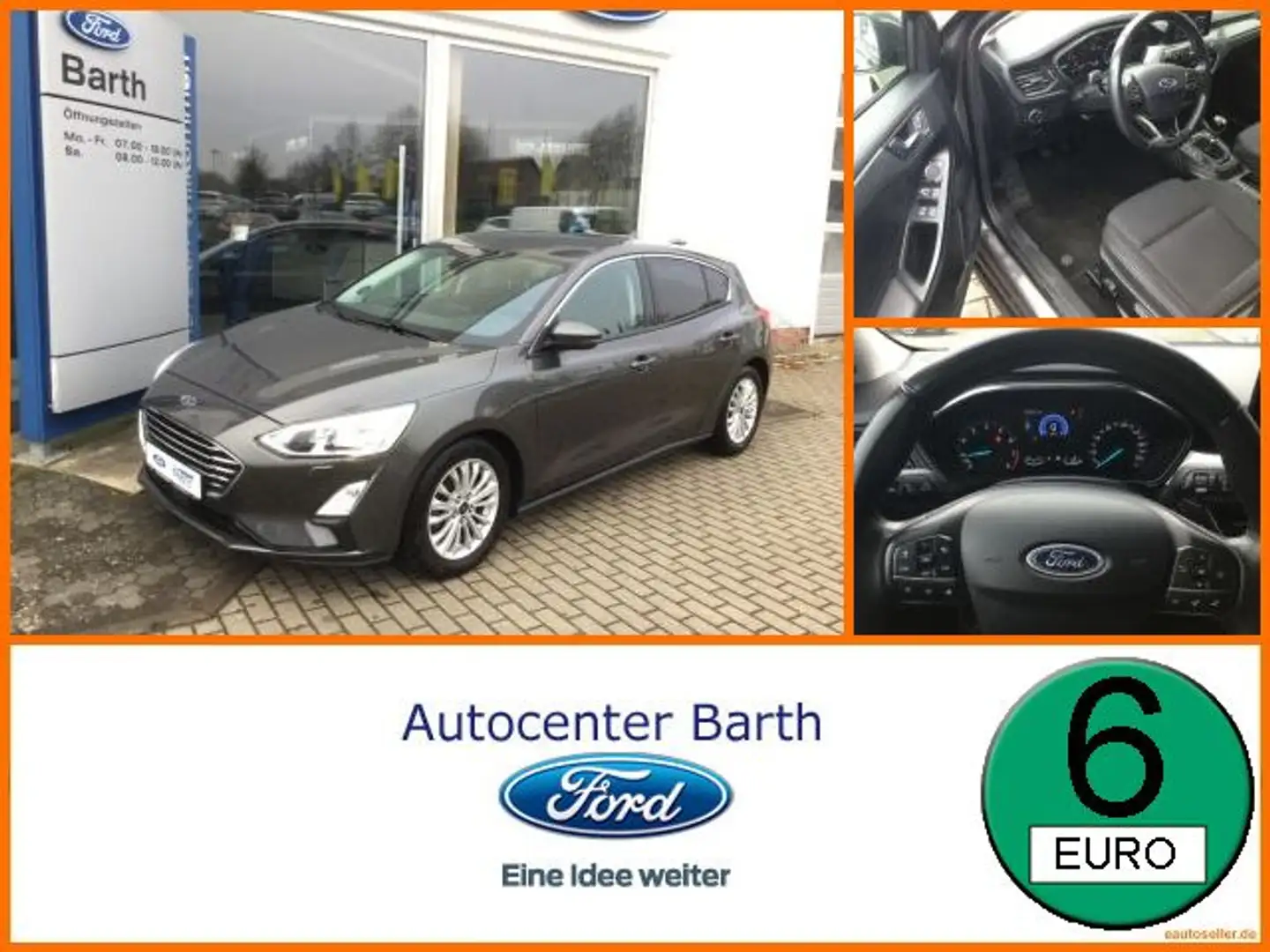 Ford Focus 1.0 EcoBoost Titanium Winter-Paket LM Grijs - 1