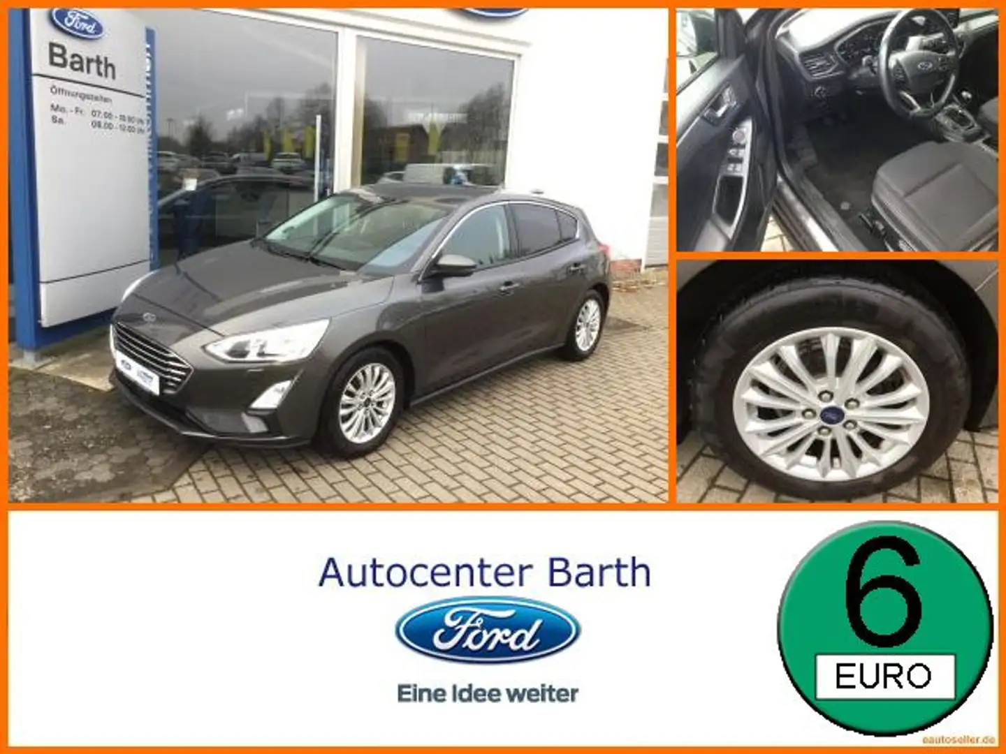 Ford Focus 1.0 EcoBoost Titanium Winter-Paket LM Gris - 1