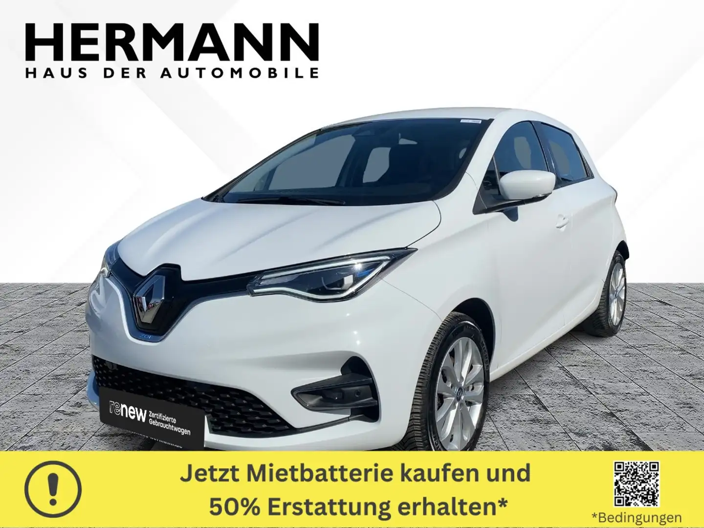 Renault ZOE R110/Z.E. 50 (Miet-Batterie) Experience *LED Weiß - 1