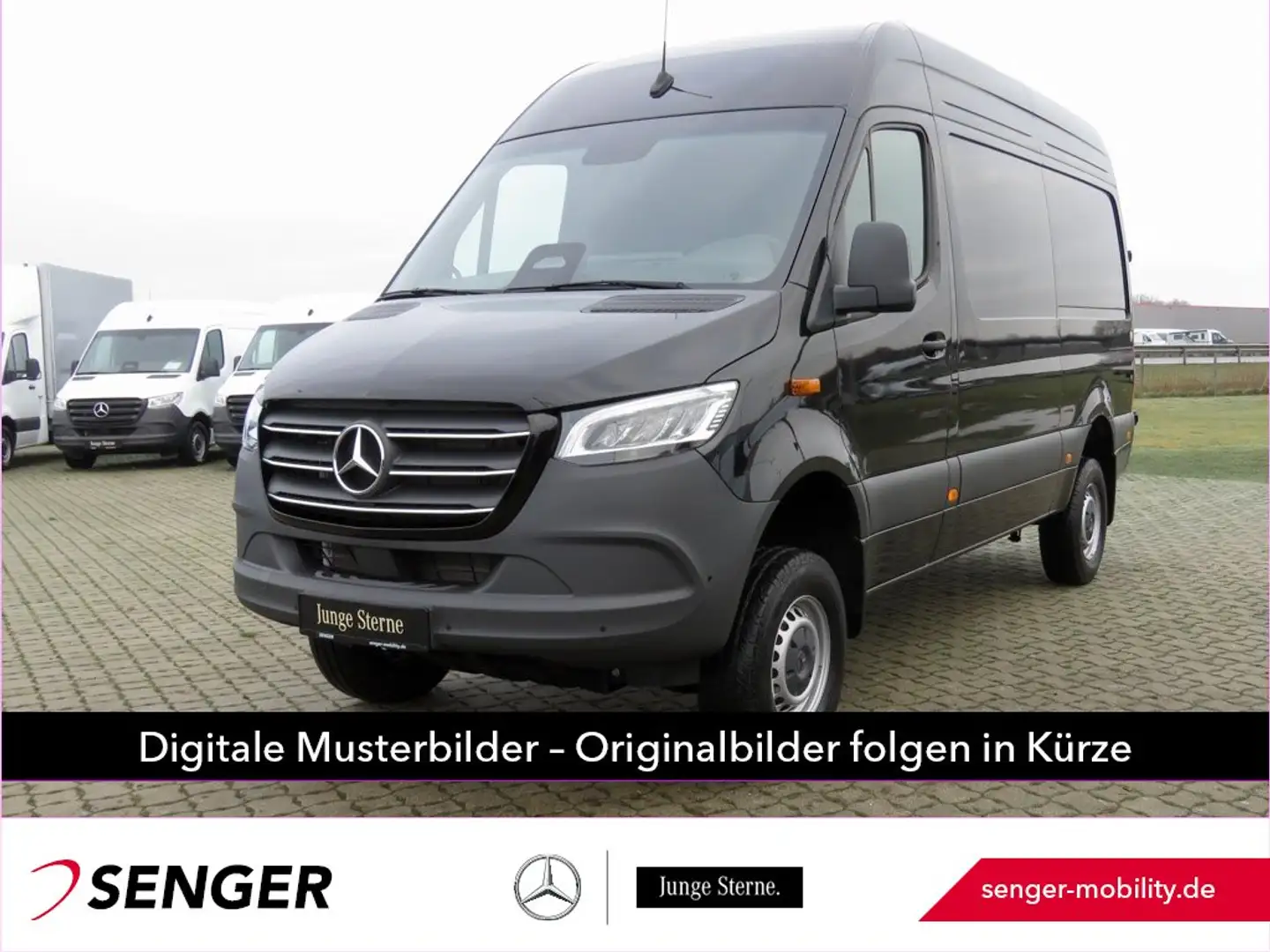 Mercedes-Benz Sprinter 319 CDI KA 4x4 L2H2 LED AHK Kamera 9G Schwarz - 1