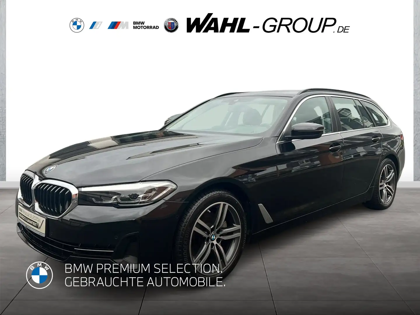 BMW 520 d Touring AHK Navi LED Sport SHZ PDC ActiveGuard Schwarz - 1