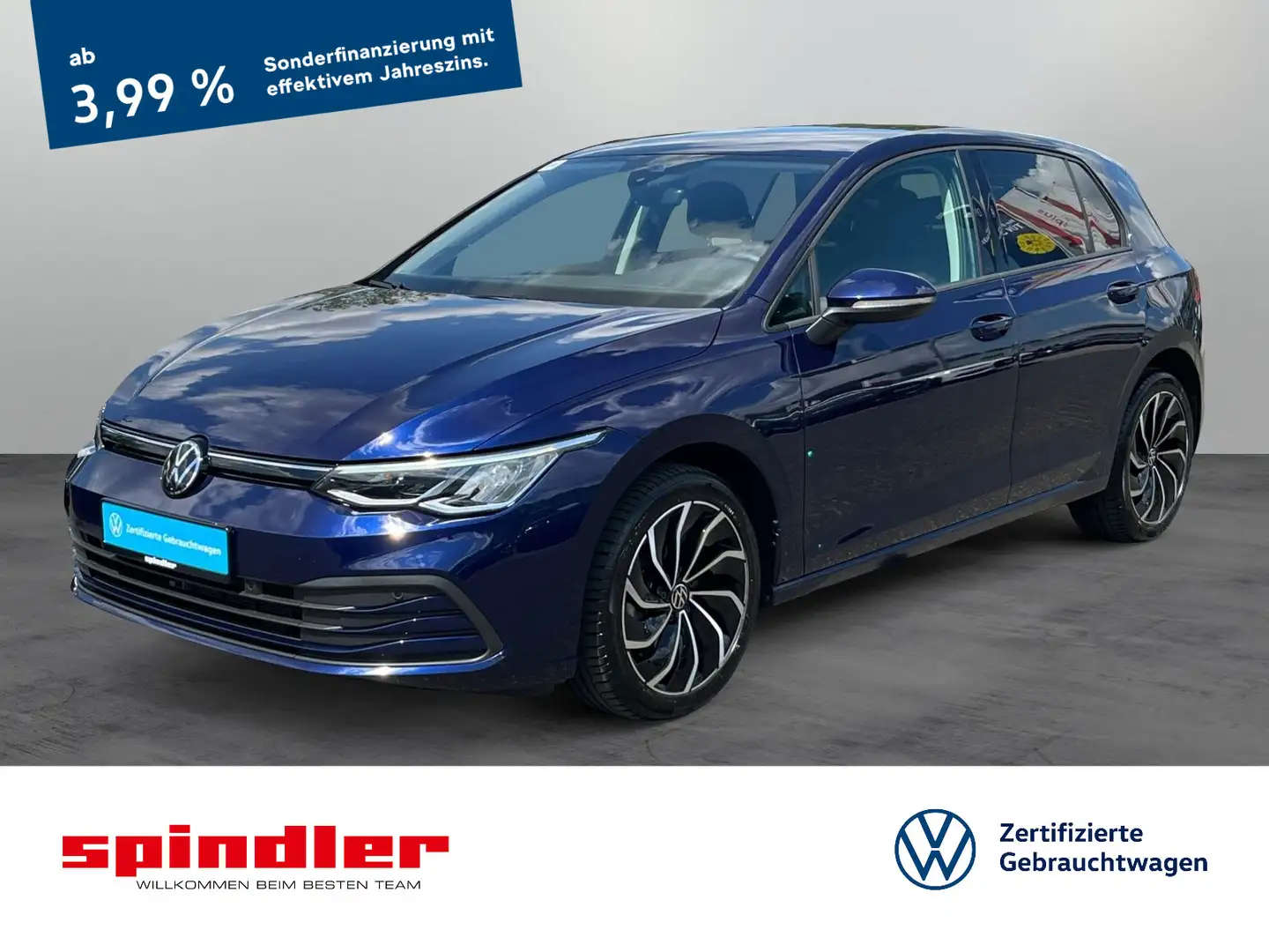 Volkswagen Golf VIII Life 1.5eTSI DSG / Navi, LED, RFK, ACC Blau - 1